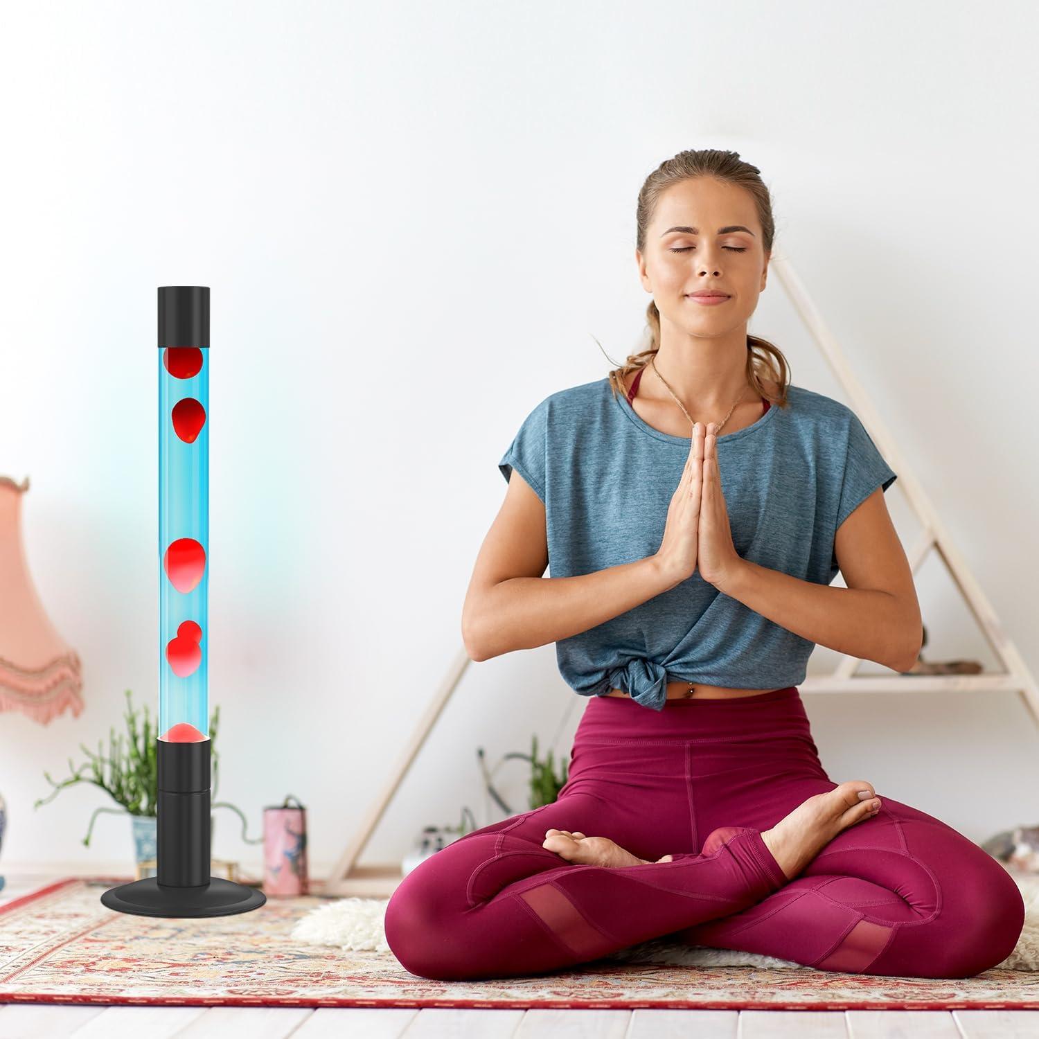 Lámpara de Movimiento Líquido LKUA 30 Pulgadas Azul y Roja