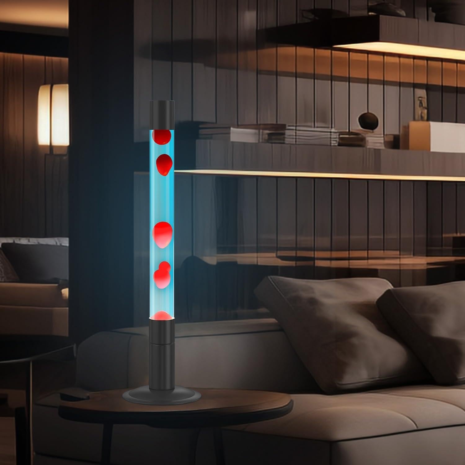 Lámpara de Movimiento Líquido LKUA 30 Pulgadas Azul y Roja