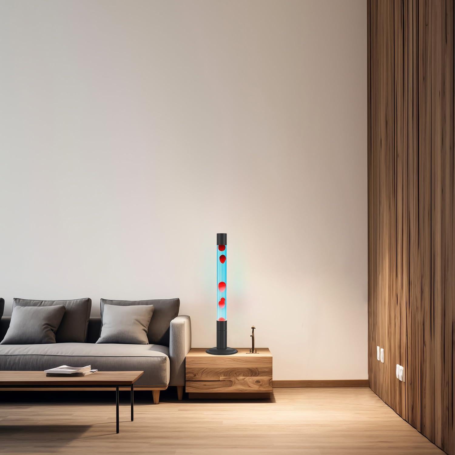 Lámpara de Movimiento Líquido LKUA 30 Pulgadas Azul y Roja