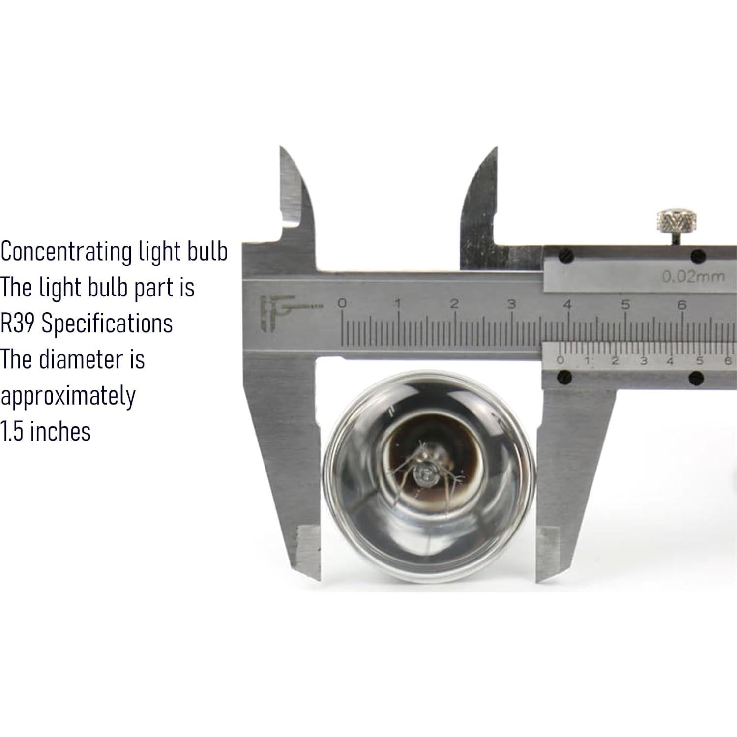 Paquete de 4 bombillas incandescentes 25W R39 E17 para lámparas