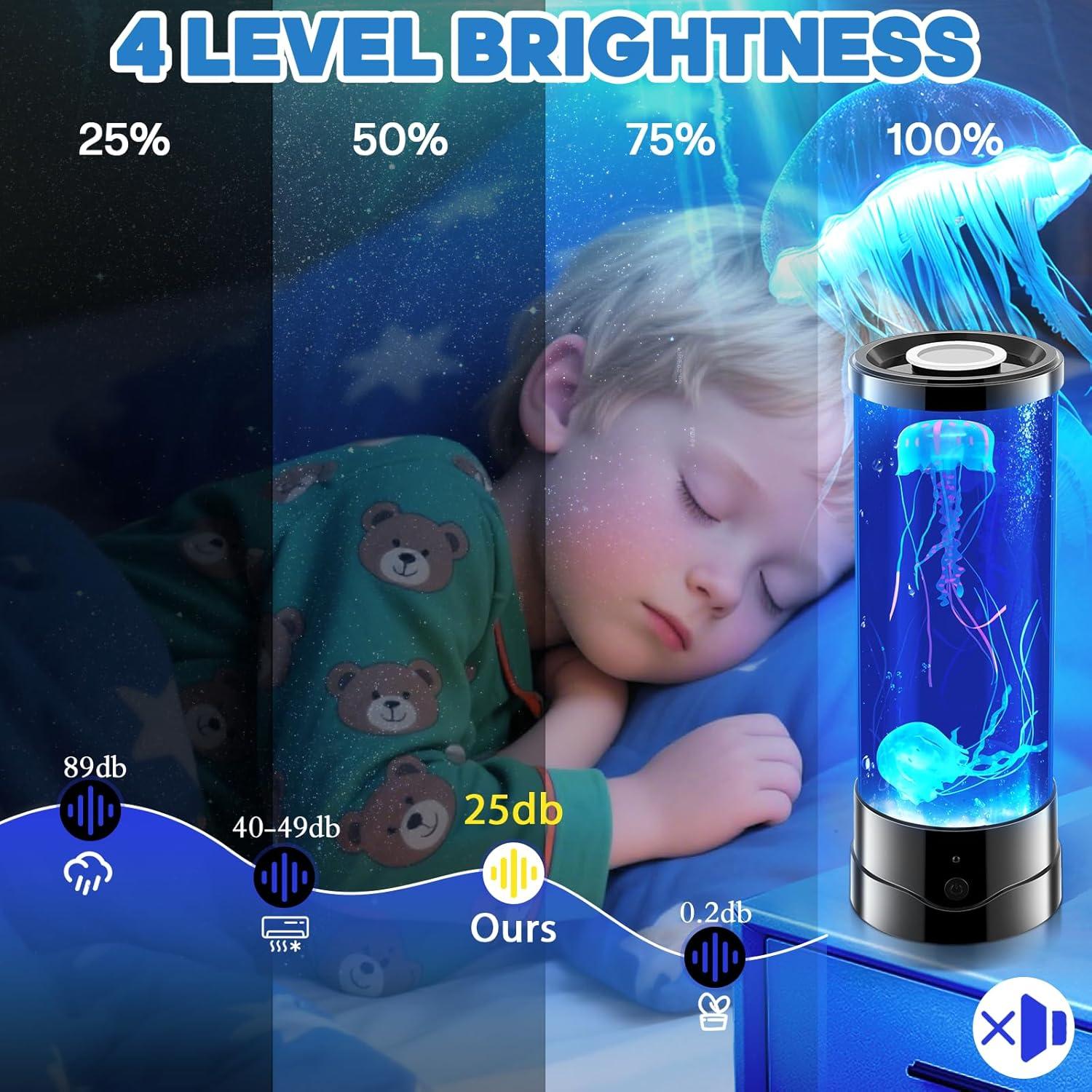 Lámpara de Medusa Osuke 29 cm con 17 Colores y Control Remoto