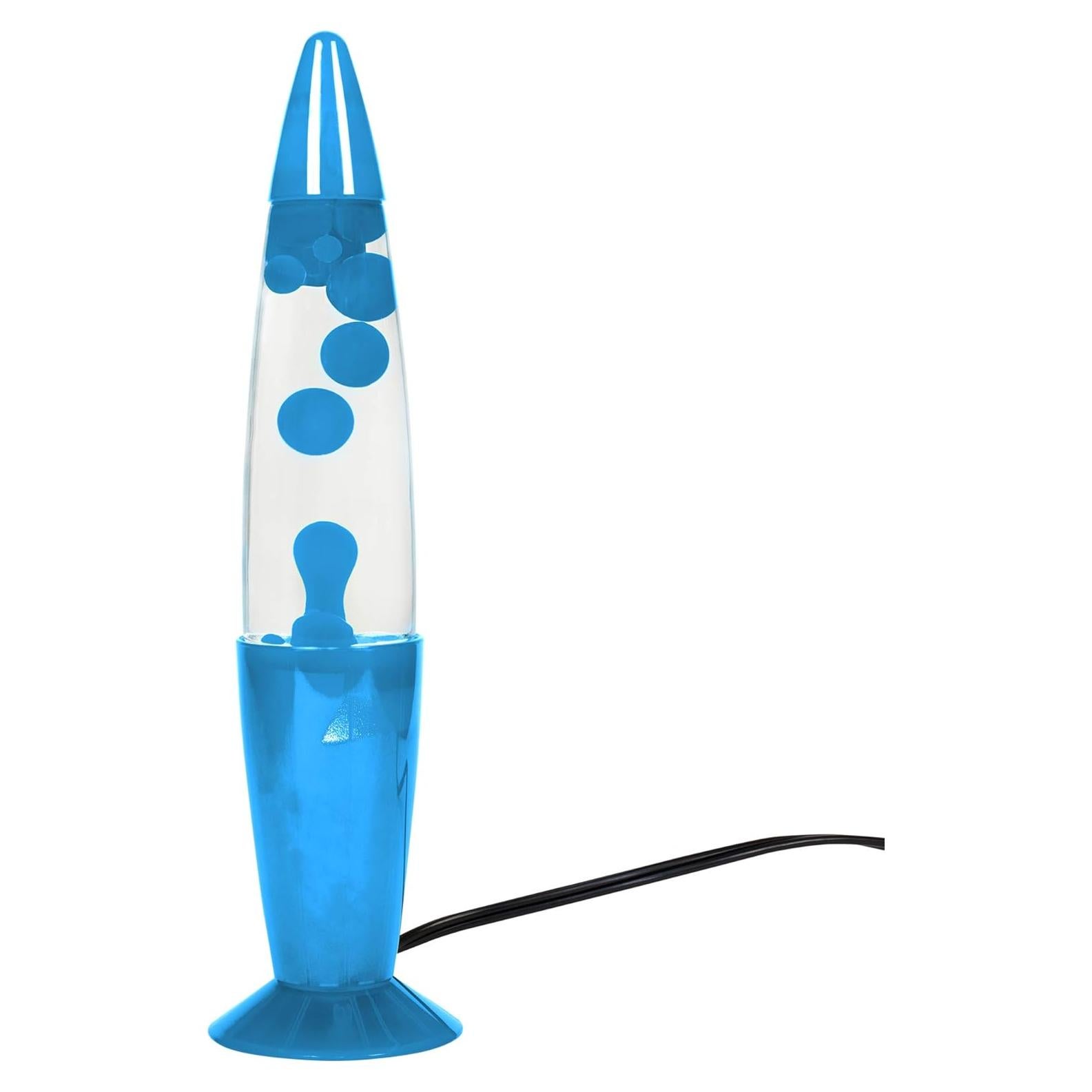 Lámpara de mesa azul 34.3 cm con bombilla 25W