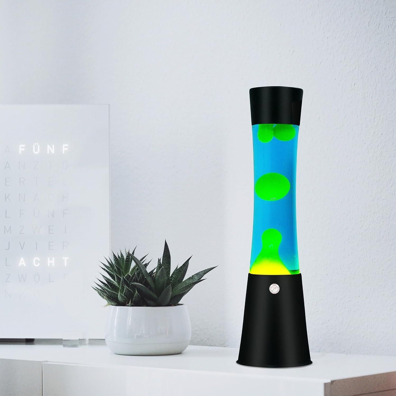 Lámpara de Movimiento Líquido Vanful 40 cm Azul Amarillo