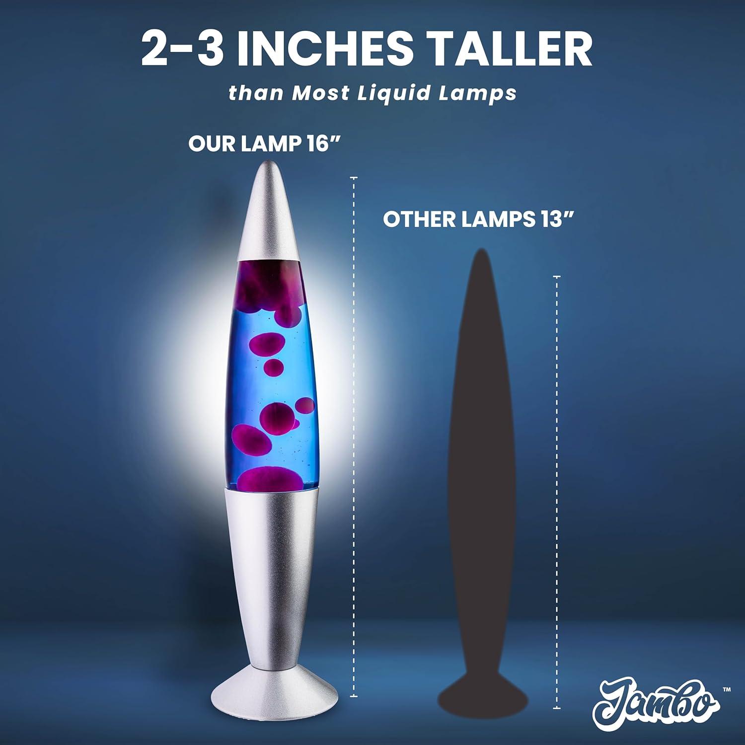 Lámpara Líquida Jambo 41.4cm Azul y Púrpura Decorativa