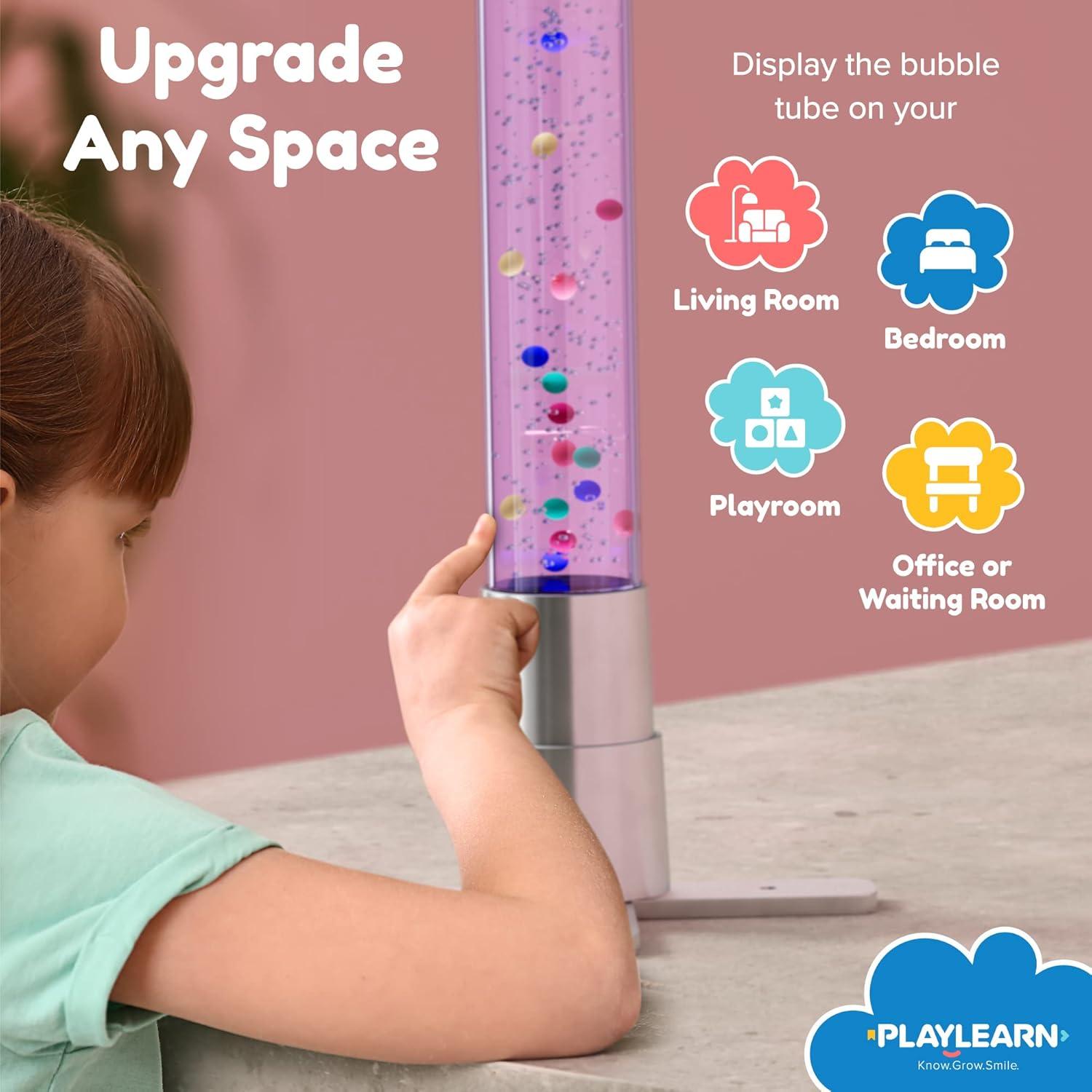 Lámpara de Burbuja Sensorial Playlearn 60 cm - 7 Colores LED
