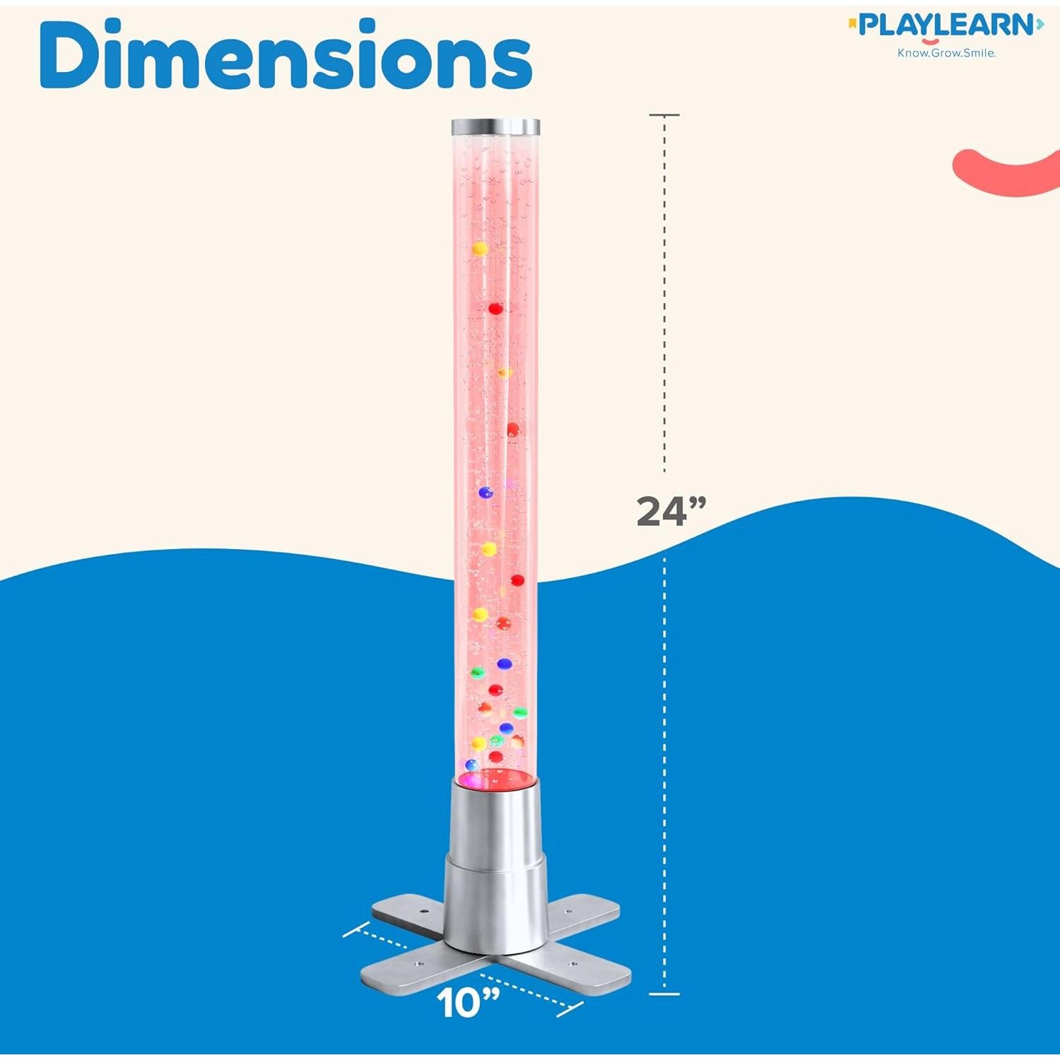 Lámpara de Burbuja Sensorial Playlearn 60 cm - 7 Colores LED