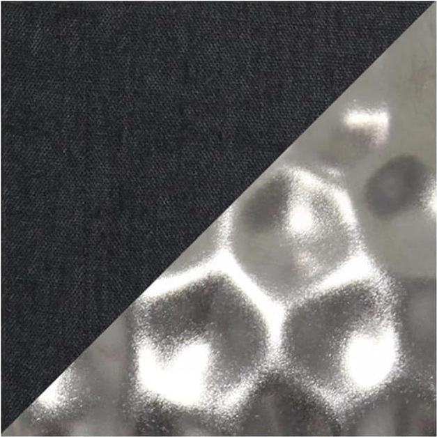 Lámpara de Mesa Simple Designs LT2073-SVB Plateada con Pantalla Negra