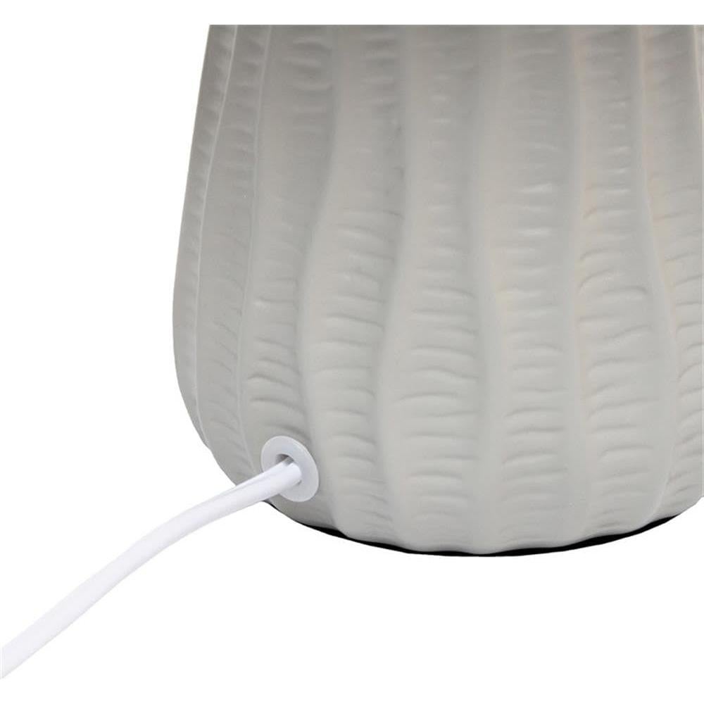 Lámpara de Mesa Cerámica Simple Designs LT1138 Gris 28 cm