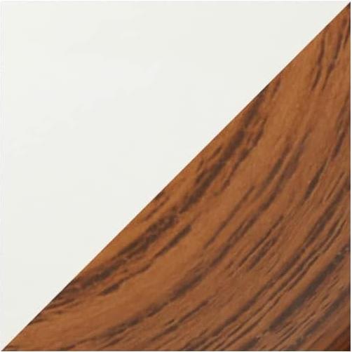 Lámpara de Mesa Diseños Simples LT2078-DWW Madera Oscura/Blanco