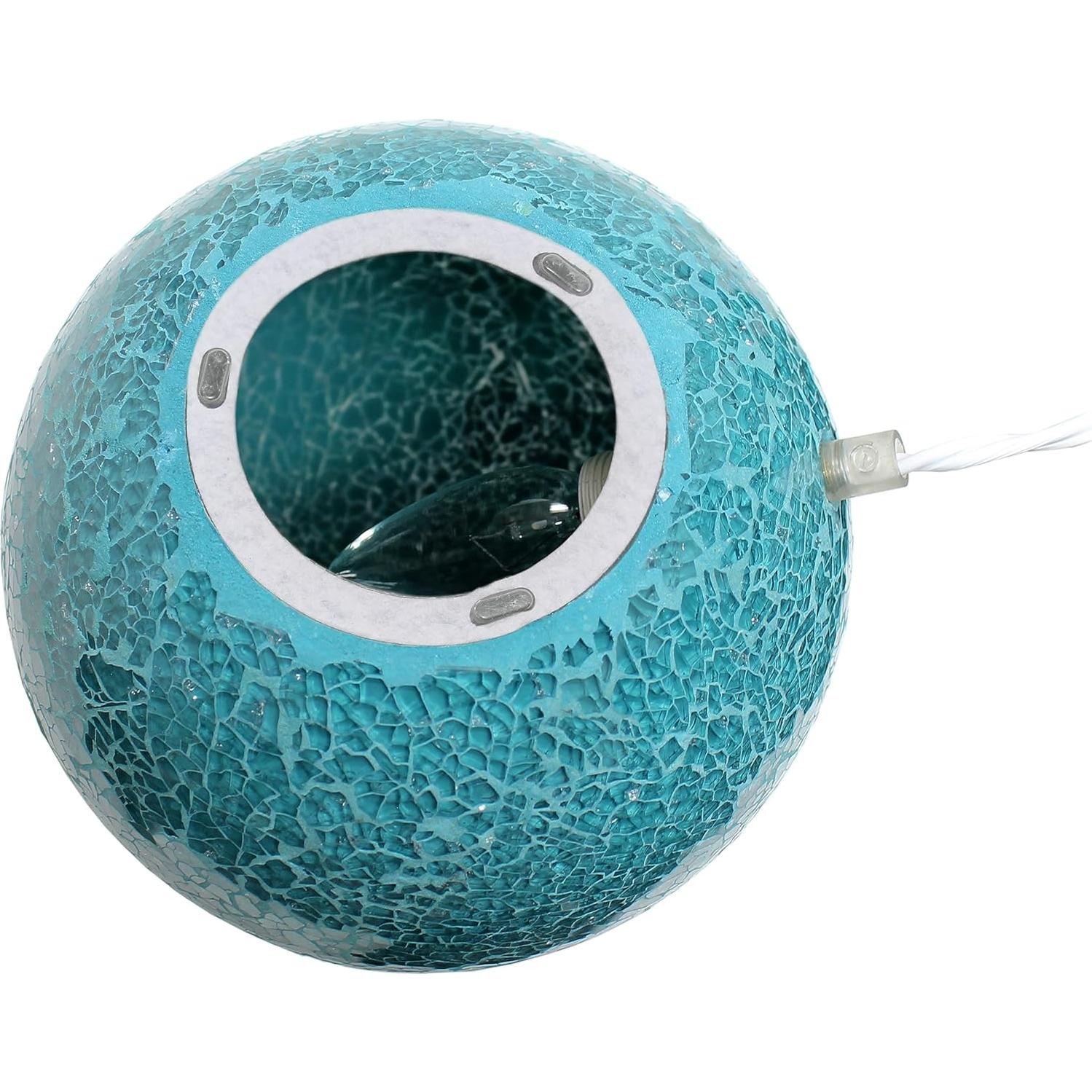 Lámpara de Mesa Simple Designs LT3302-TEL Verde Azulado 20.32cm