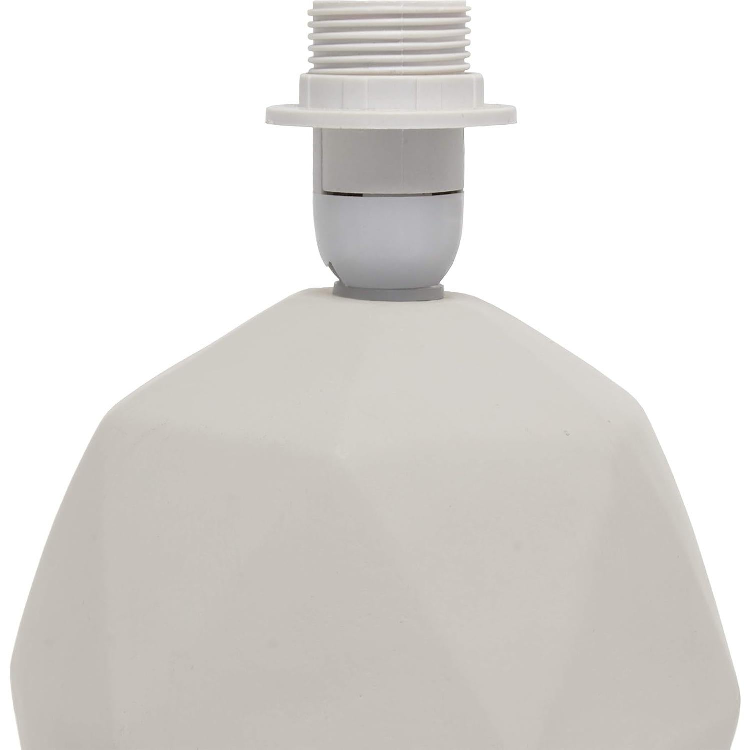 Lámpara de Mesa Simple Designs LT2060-WHT Blanca Geométrica