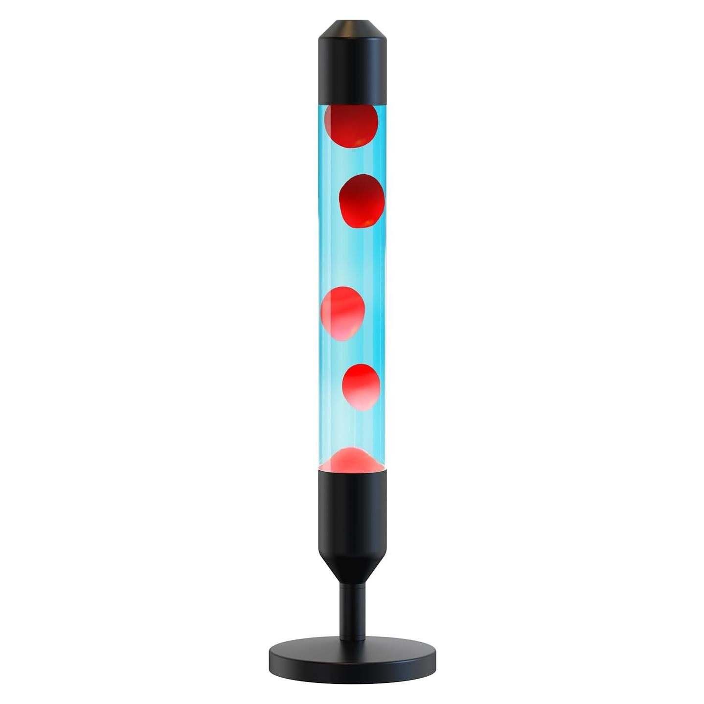 Lámpara de Movimiento Líquido Kyzfy 61.9 cm Cera Roja Agua Azul/Negro