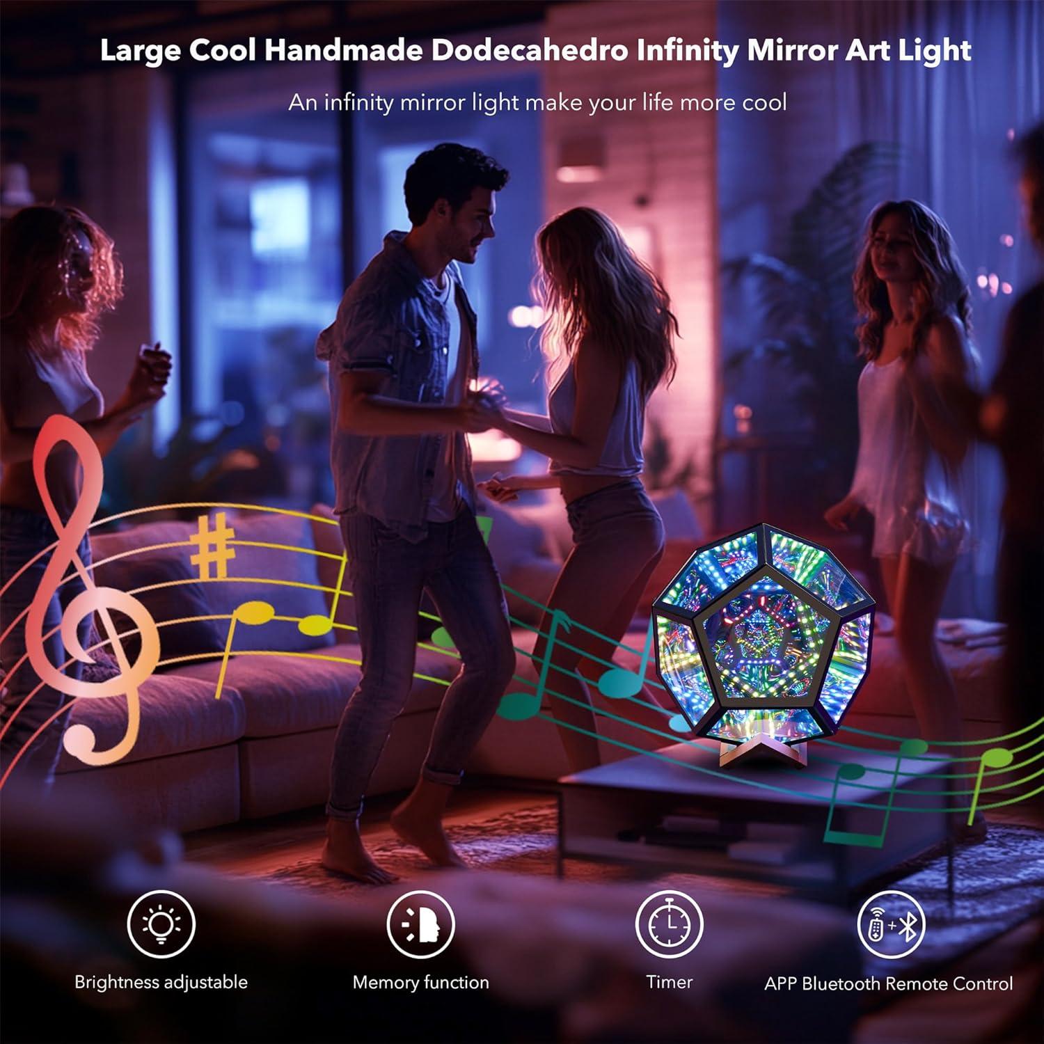 Lámpara de Mesa LED RGBW Dodecaedro Grande E.P. Light