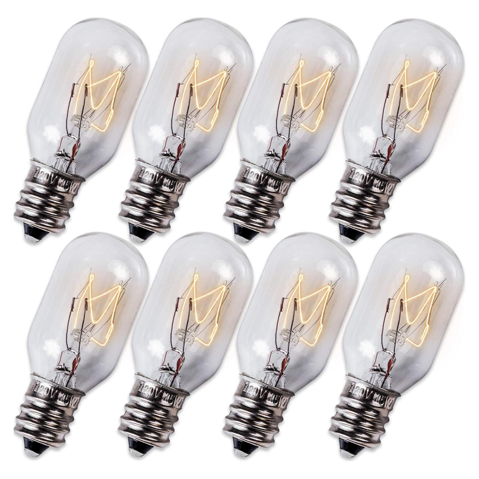 Bombilla E12 T20 15W 2700K BlueStars - Paquete de 8