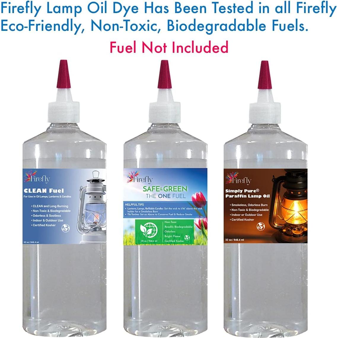 Tinte de Aceite de Lámpara Firefly Rojo - 3 Botellas de 10ml