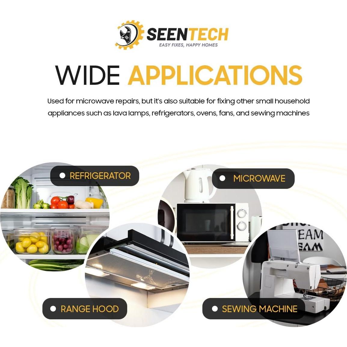 Bombillas de Microondas Seentech 8206232A 125V 40W E17 - Paquete de 8