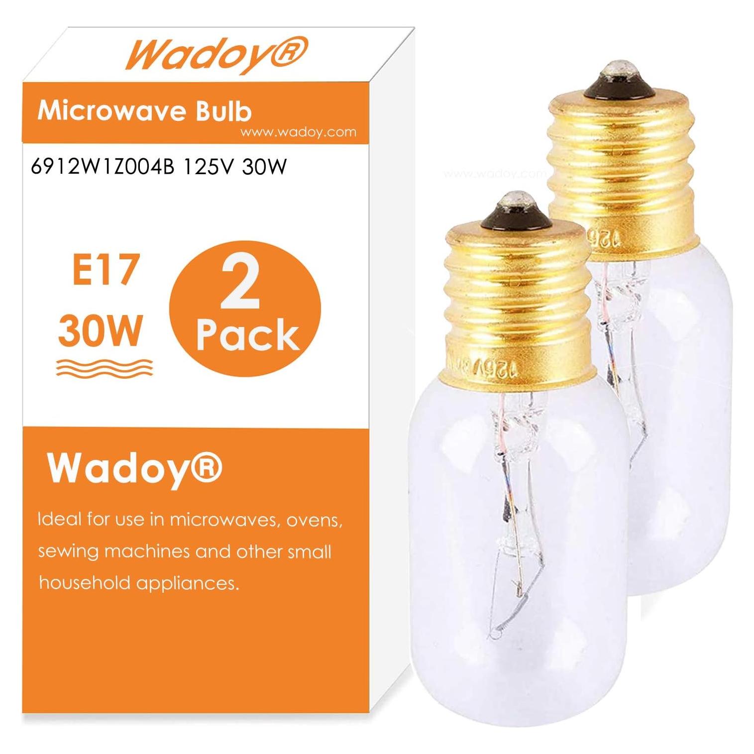 Bombilla Incandescente E17 Wadoy 30W 125V 2-Pack
