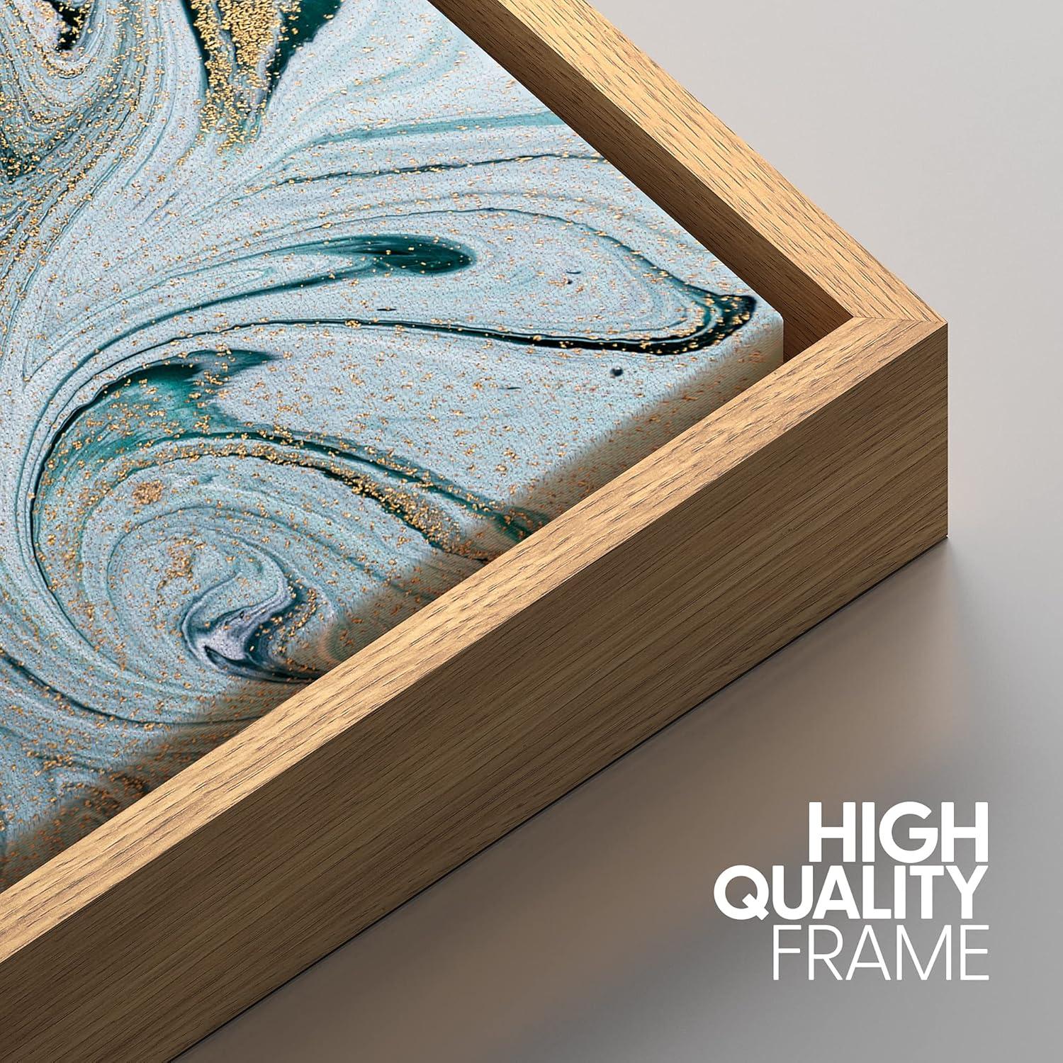 Arte de Pared en Lienzo Enmarcado IDEA4WALL 91x61 cm Abstracto