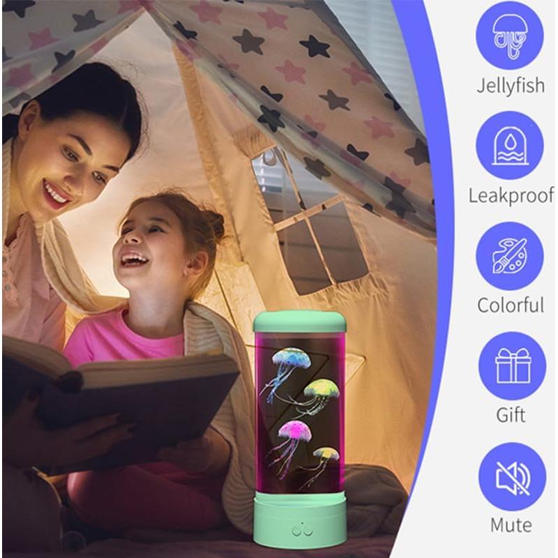 Acuario de Escritorio Beeta 4.54L con Lámpara de Medusa LED