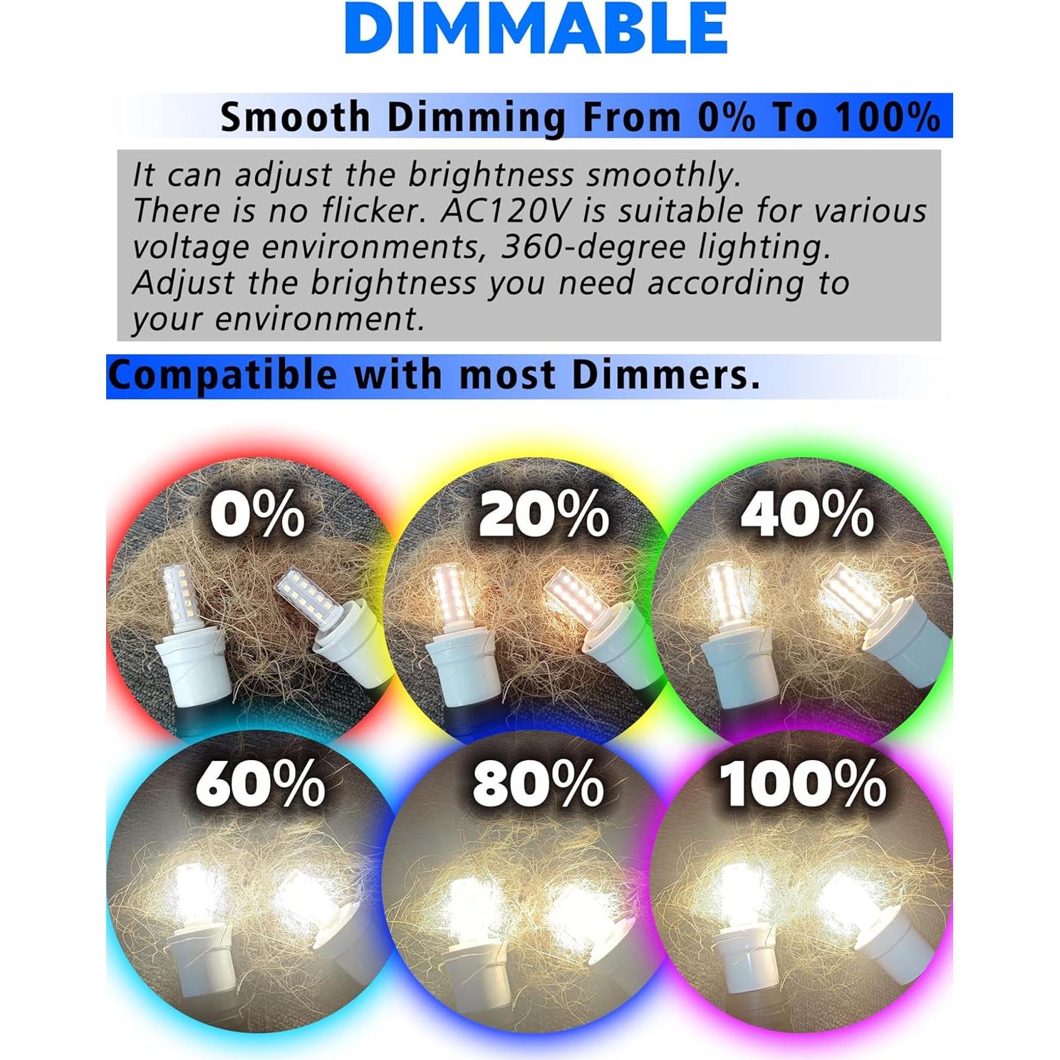 Bombilla LED E17 4W 450LM 6000K para Microondas - 4 Pack