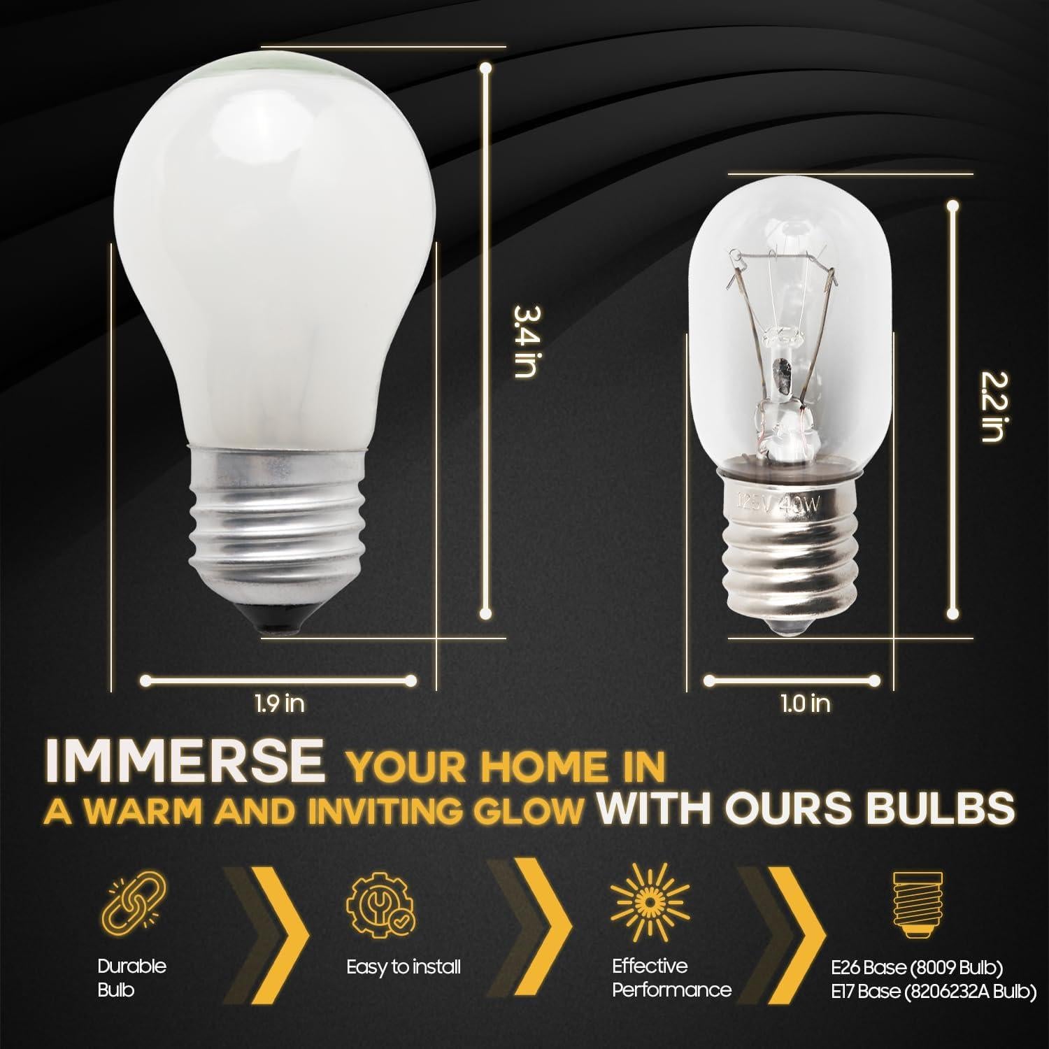 Bombillas LED Seentech 8206232A 40W para Microondas y Refrigeradores