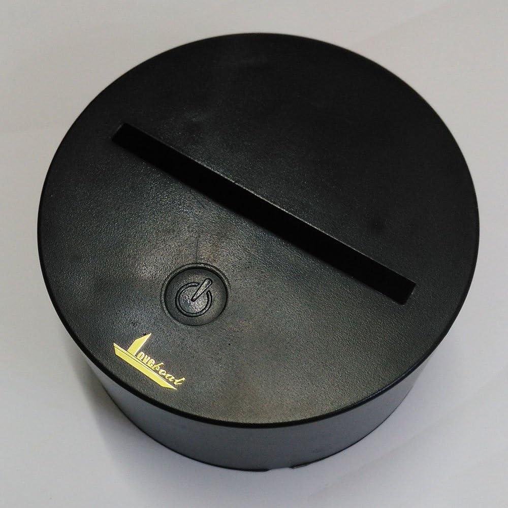 Lámpara de Noche LED 3D Loveboat Tornado Espiral 7 Colores