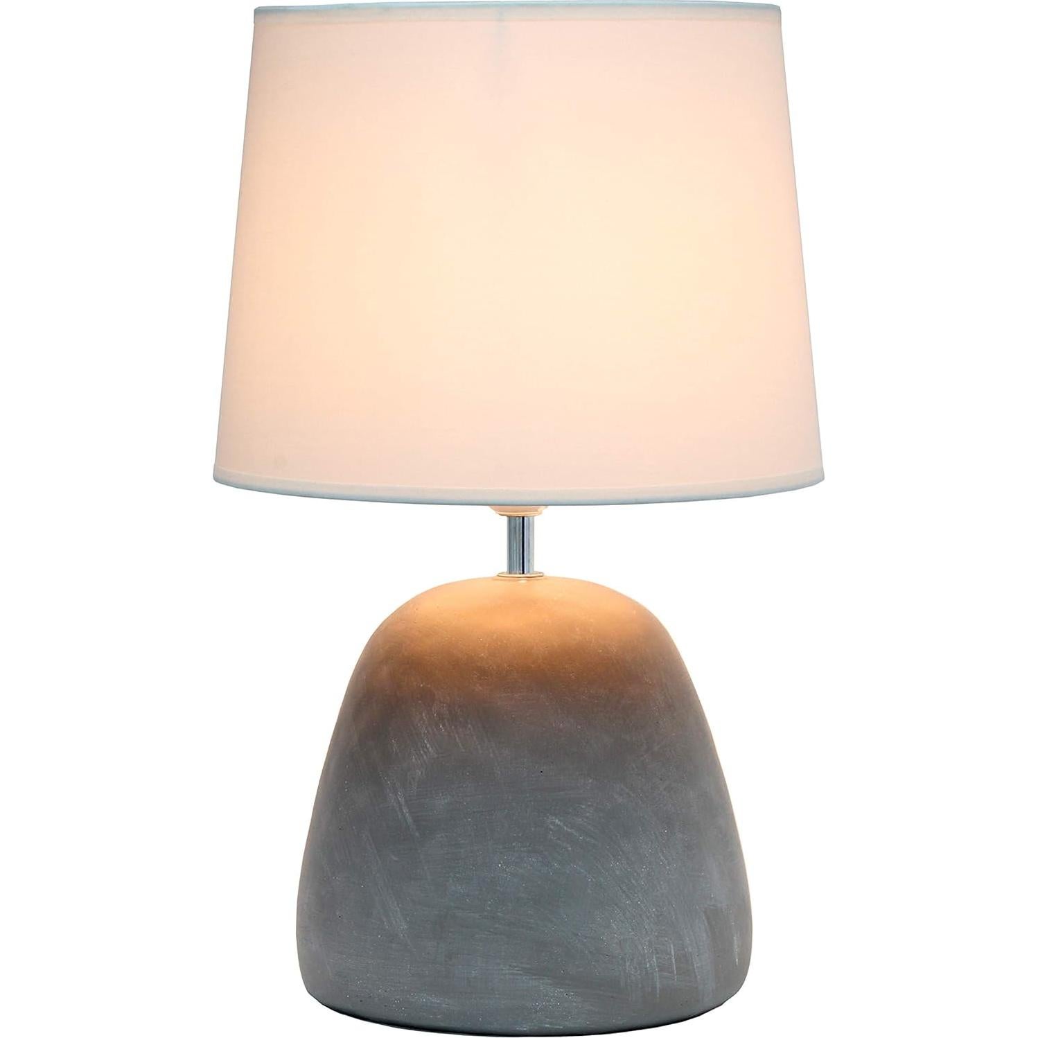 Lámpara de Mesa Simple Designs LT2058-WHT Blanca 43 cm