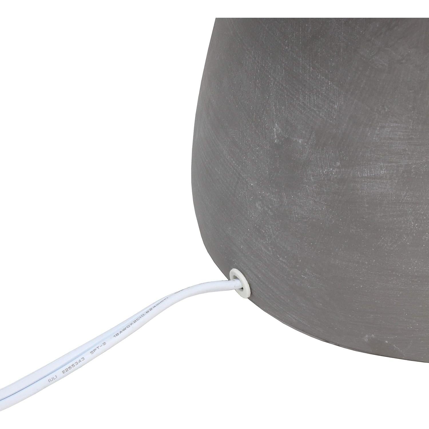 Lámpara de Mesa Simple Designs LT2058-WHT Blanca 43 cm