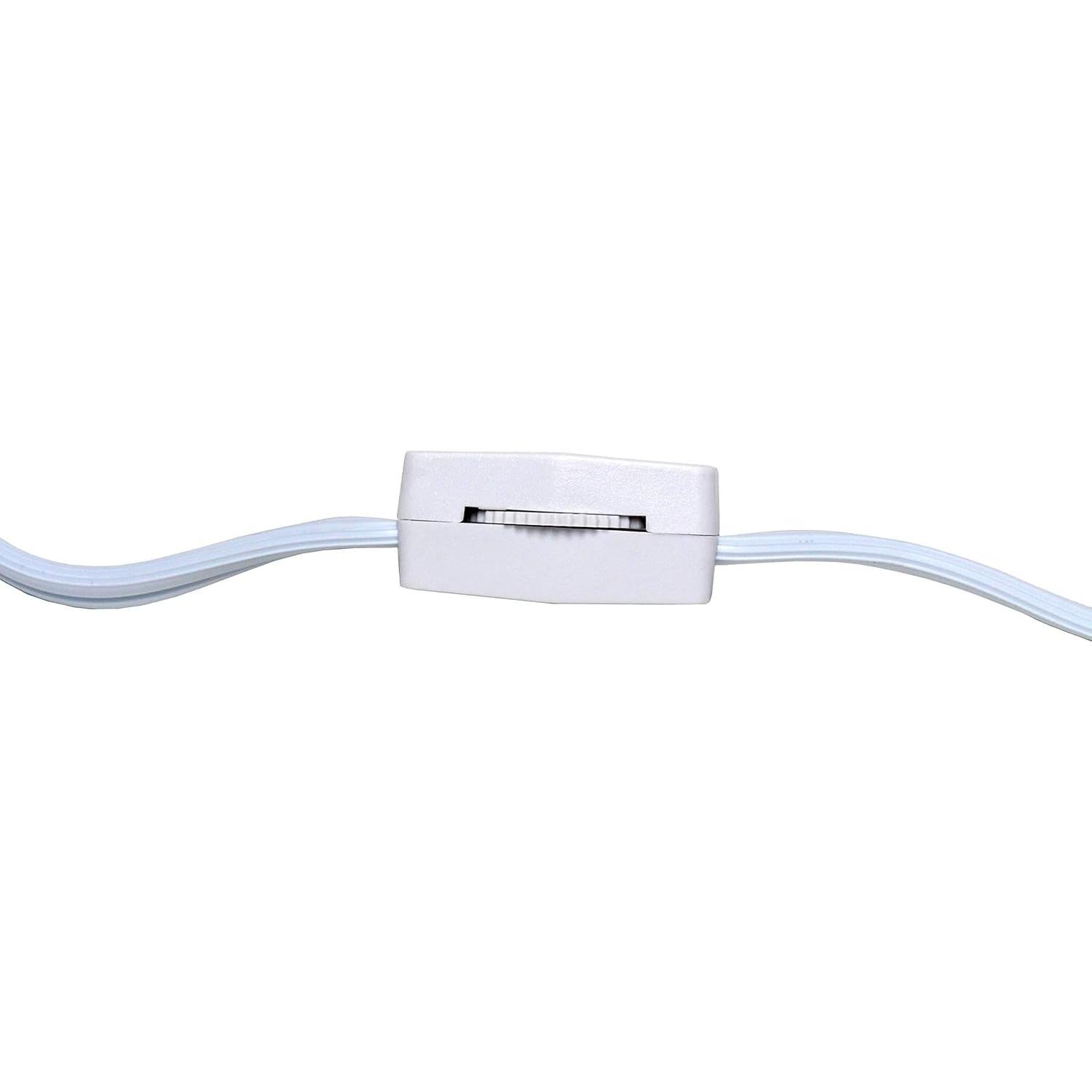 Lámpara de Mesa Simple Designs LT2058-WHT Blanca 43 cm