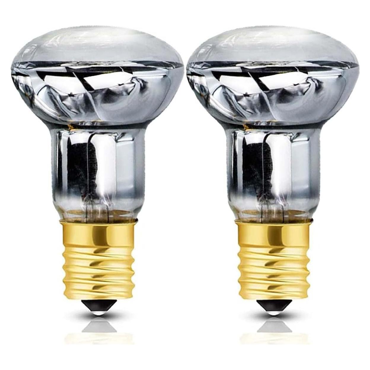 Paquete de 2 Bombillas R39 E17 30W para Lámparas de Lava