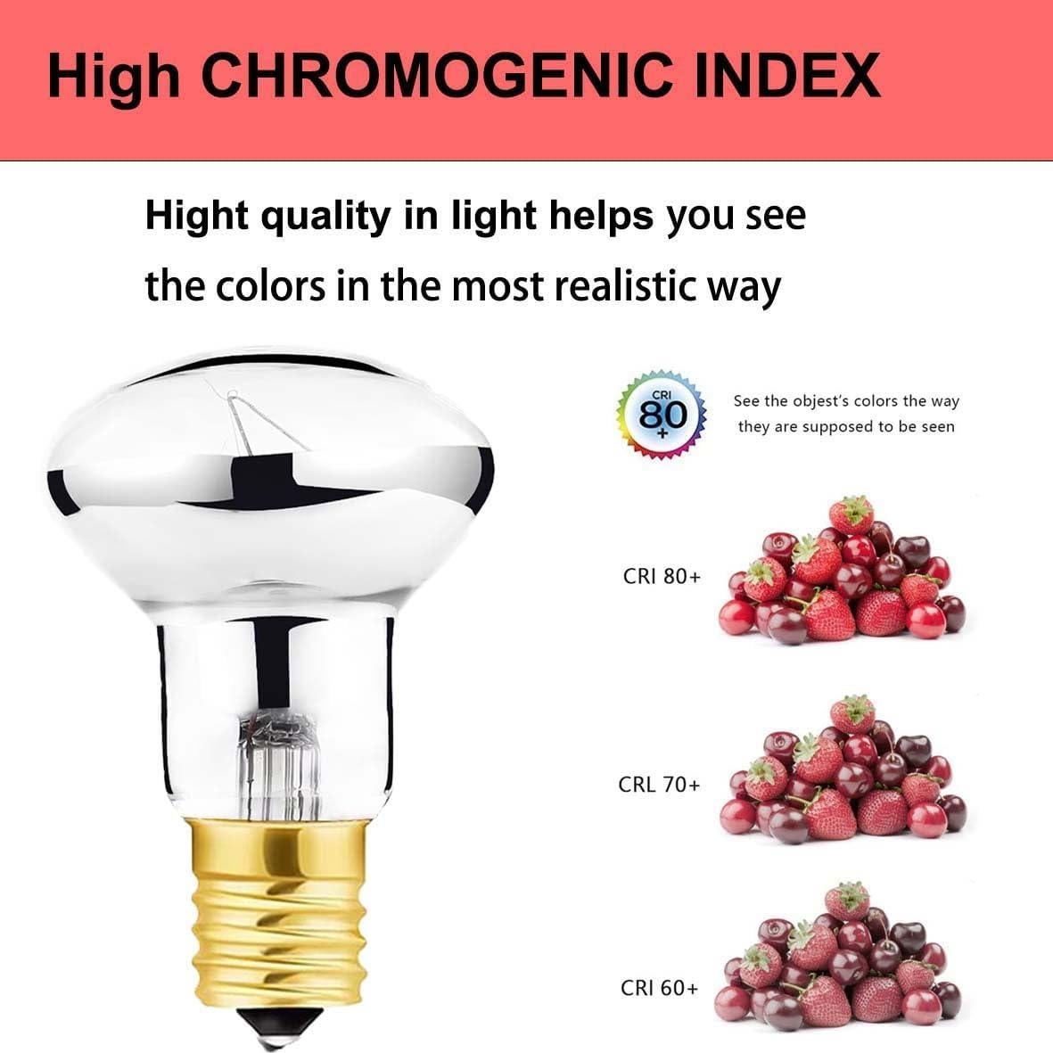 Paquete de 2 Bombillas R39 E17 30W para Lámparas de Lava