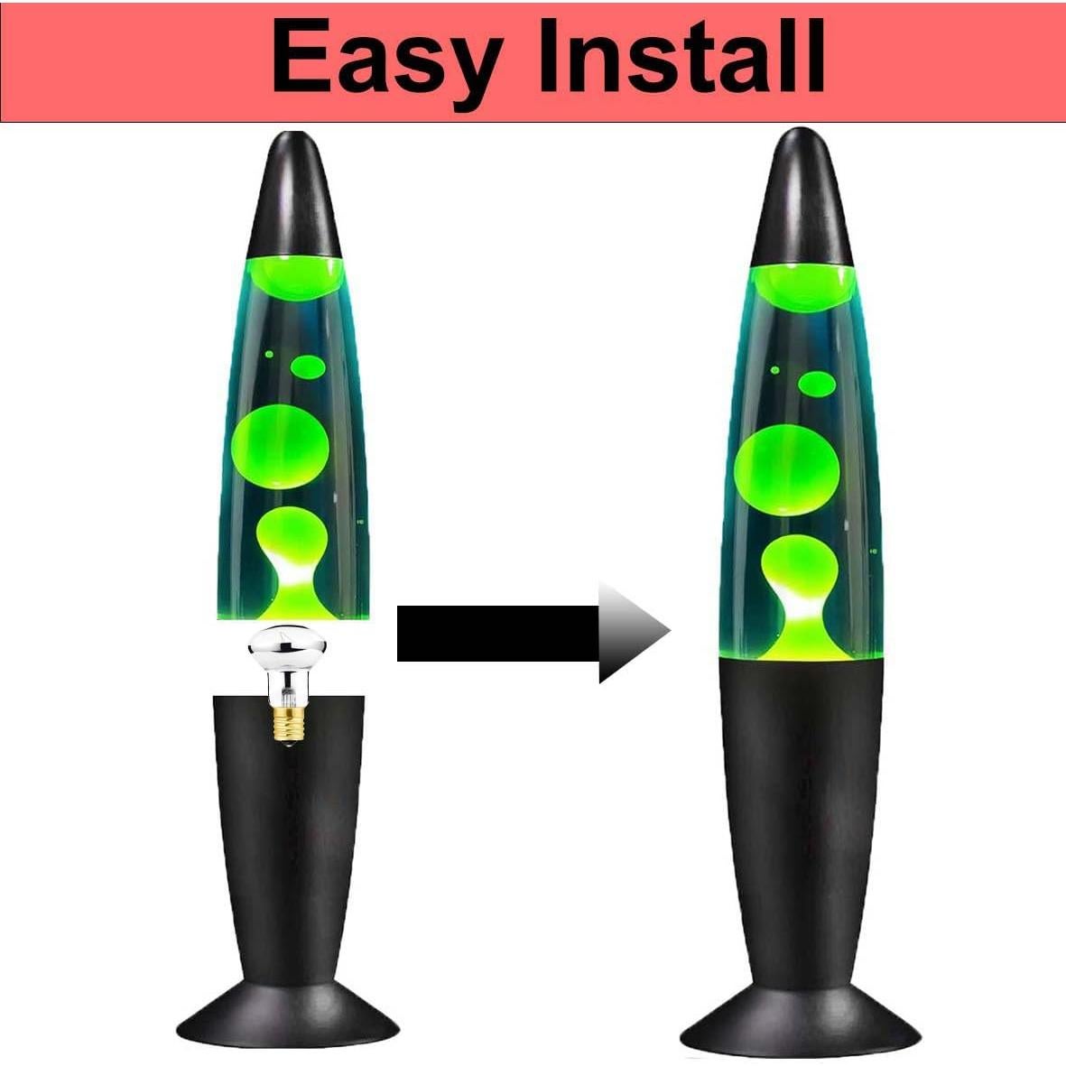 Paquete de 2 Bombillas R39 E17 30W para Lámparas de Lava