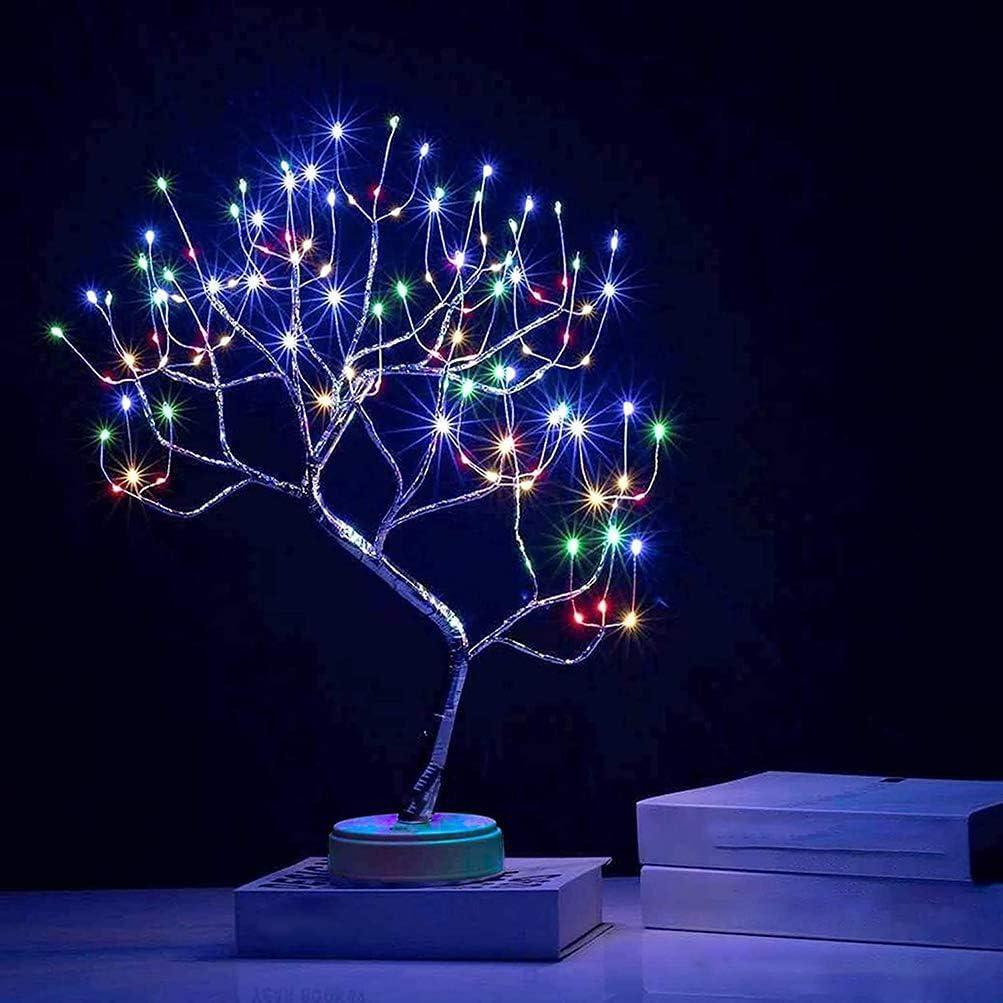 Lámpara de Árbol LED Colorido OURBAOFU 108 luces con Control Remoto
