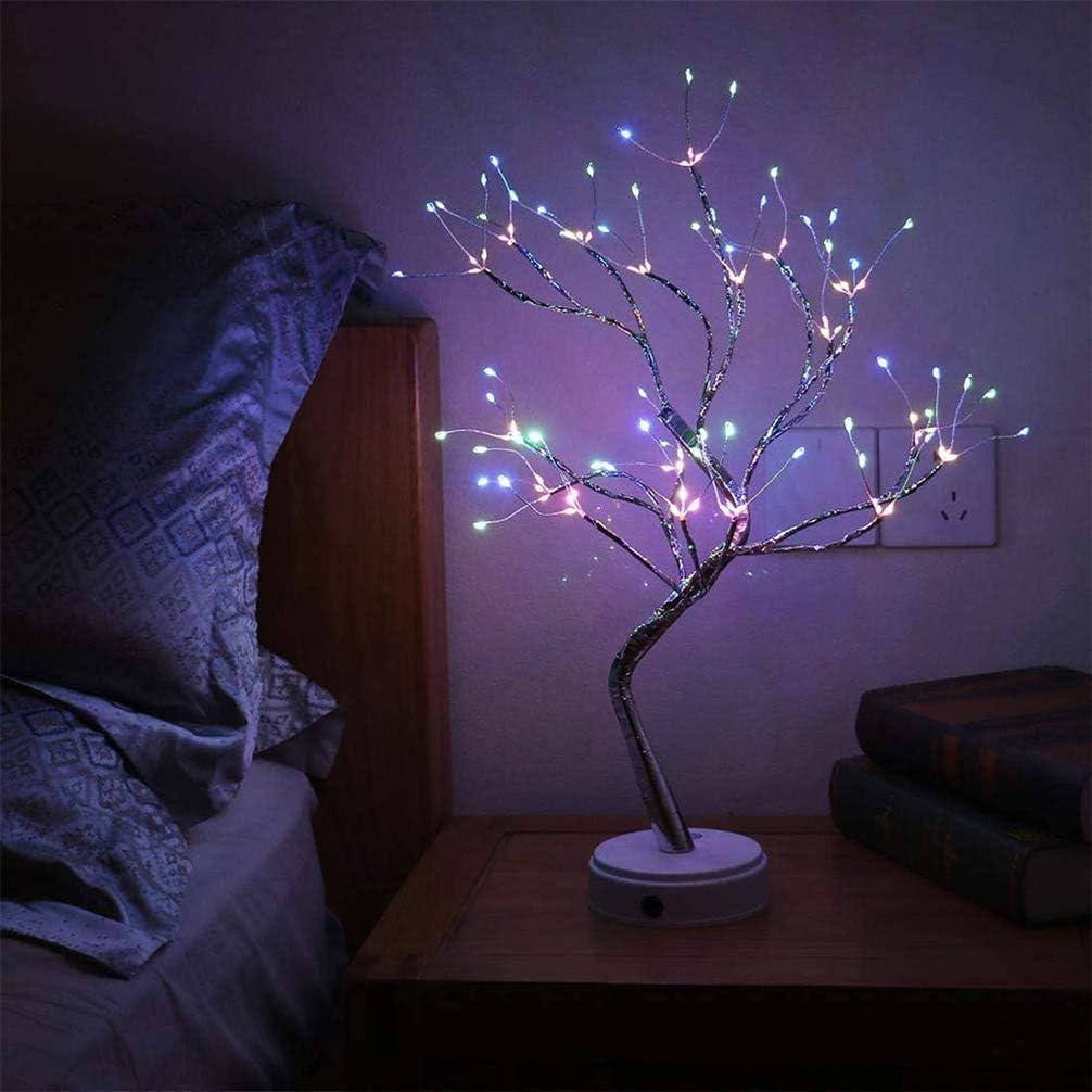 Lámpara de Árbol LED Colorido OURBAOFU 108 luces con Control Remoto