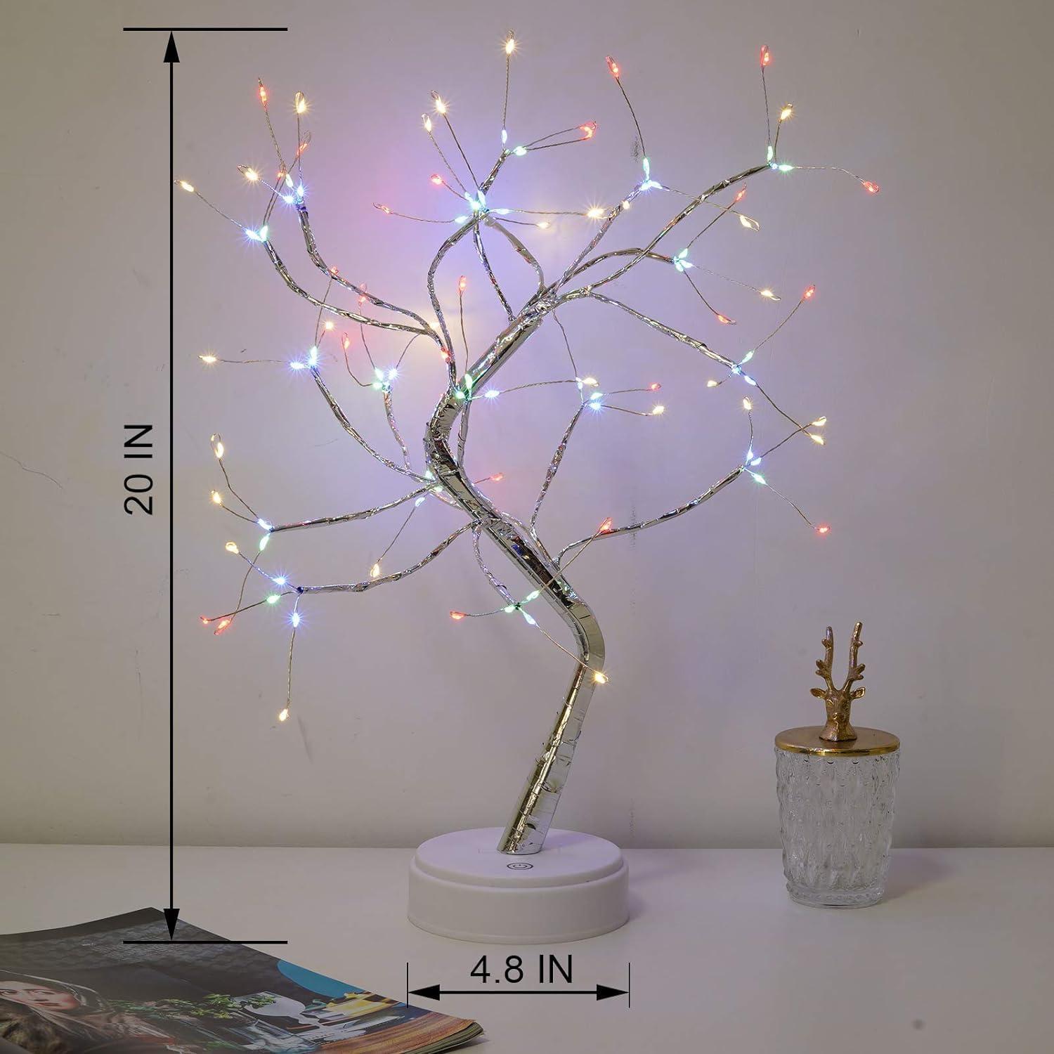 Lámpara de Árbol LED Colorido OURBAOFU 108 luces con Control Remoto