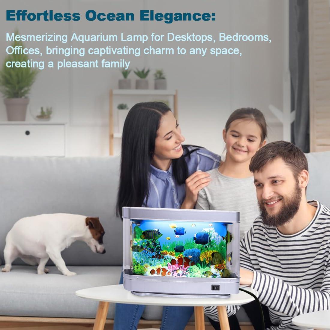 Lámpara Acuática Decorativa PTAHON 30 cm Luz Nocturna Relax