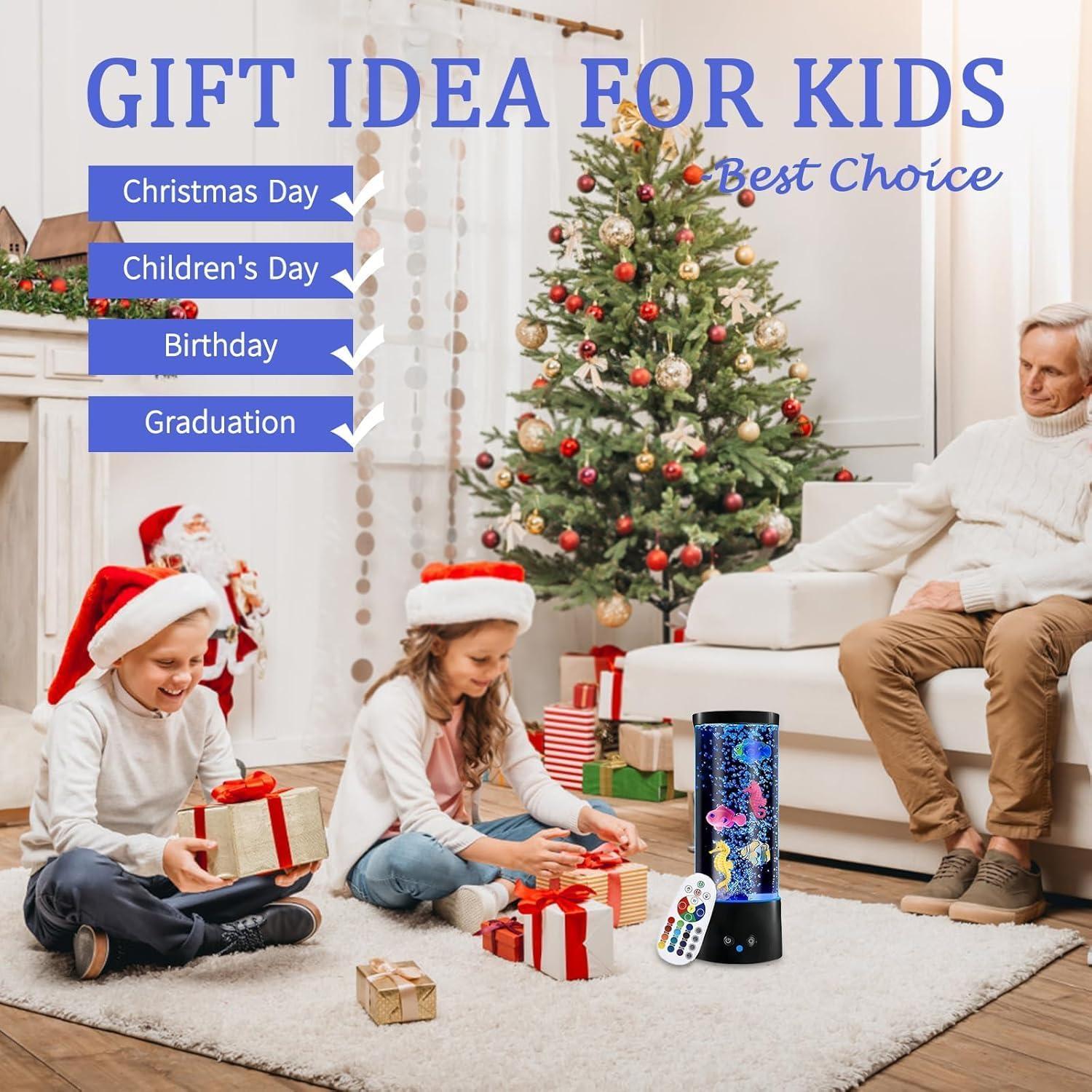 Lámpara de Peces Burbuja GWEUZMALL, 17 Colores, 29.21 cm