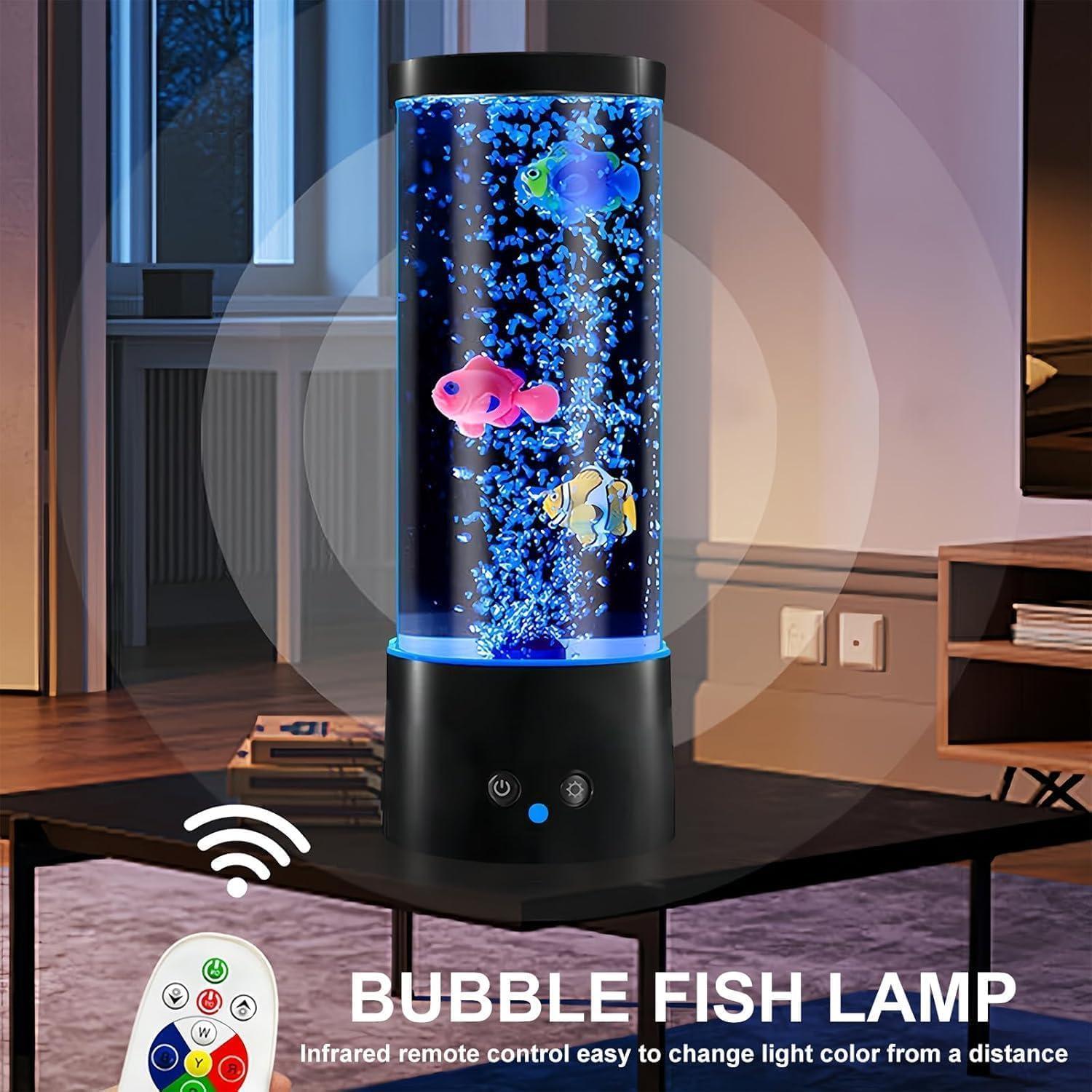 Lámpara de Peces Burbuja GWEUZMALL, 17 Colores, 29.21 cm