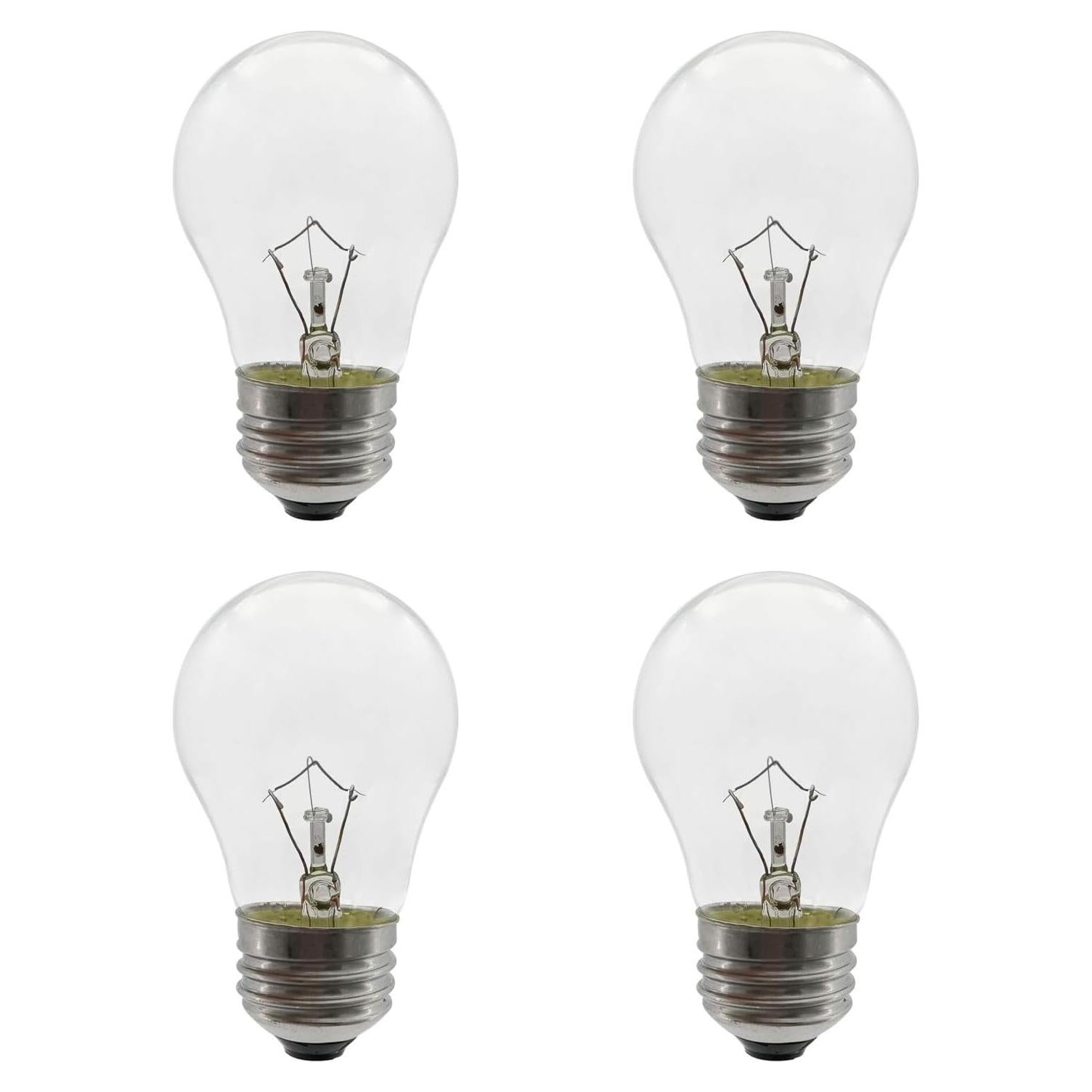 Bombilla de Luz para Horno 40W E26 Alta Temperatura 300°C - Paquete de 4