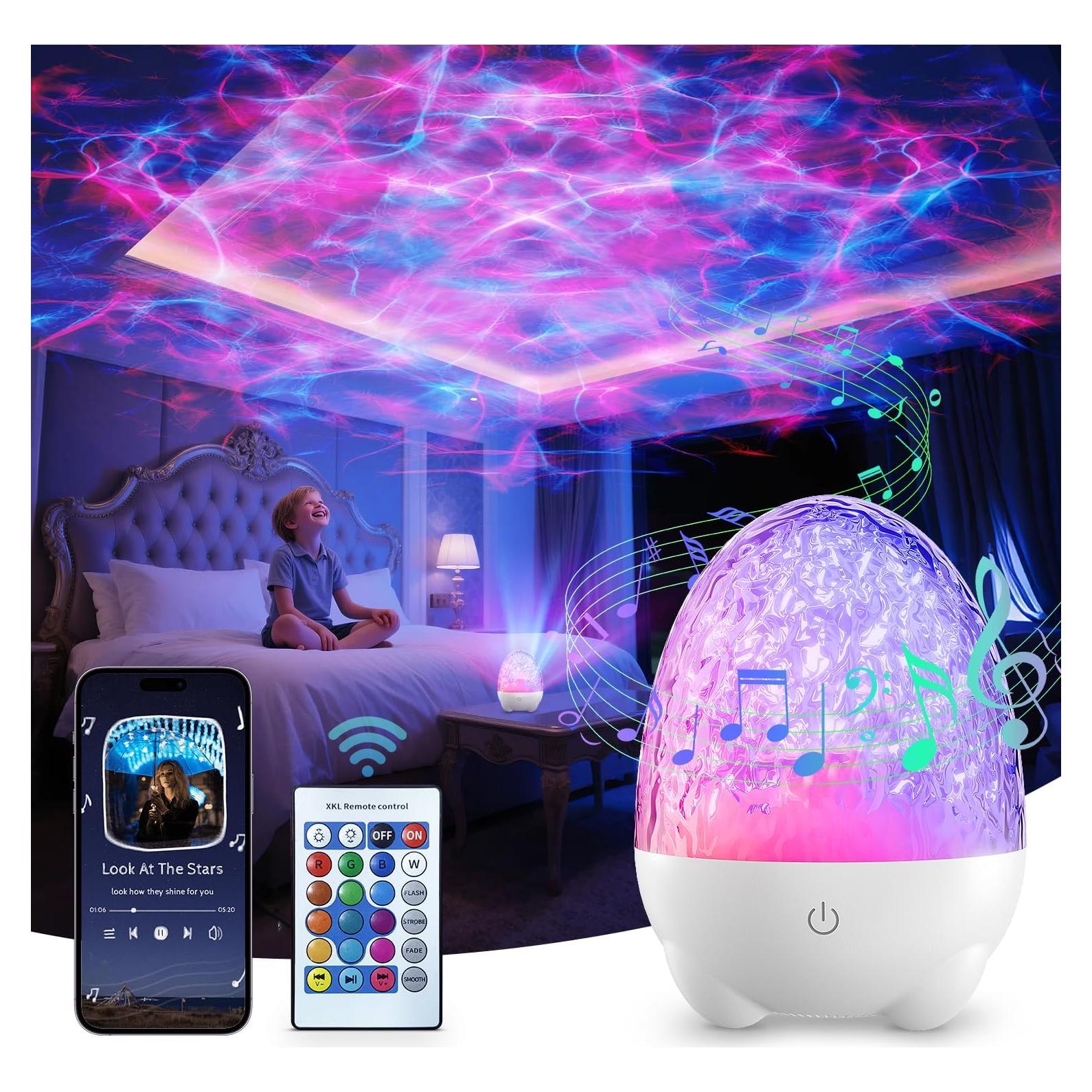 Proyector de Luz Aurora WeBeqer RGB con Altavoz Bluetooth