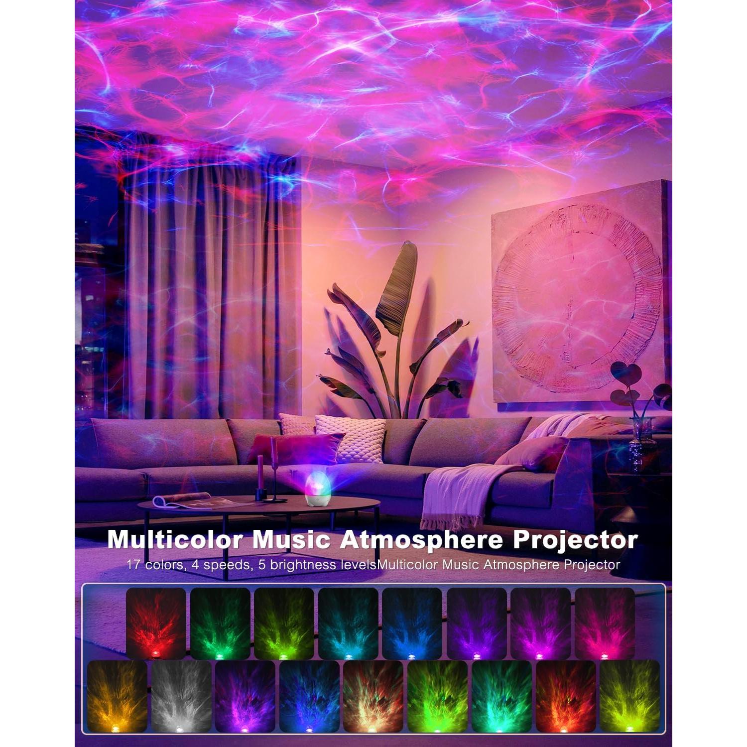 Proyector de Luz Aurora WeBeqer RGB con Altavoz Bluetooth