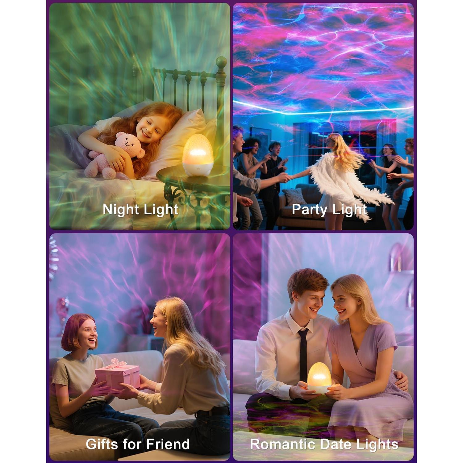 Proyector de Luz Aurora WeBeqer RGB con Altavoz Bluetooth