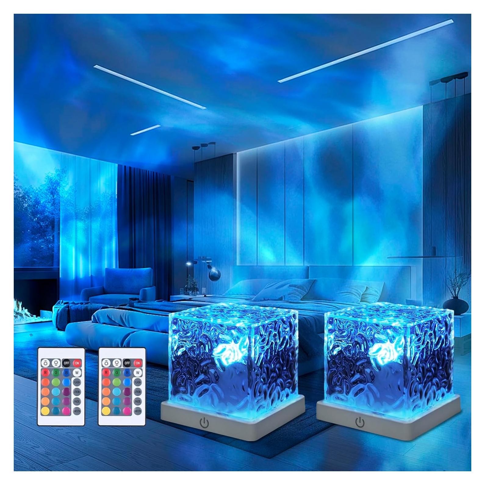 Proyector de Luces del Norte ZHPINGMX Paquete de 2, 16 Colores