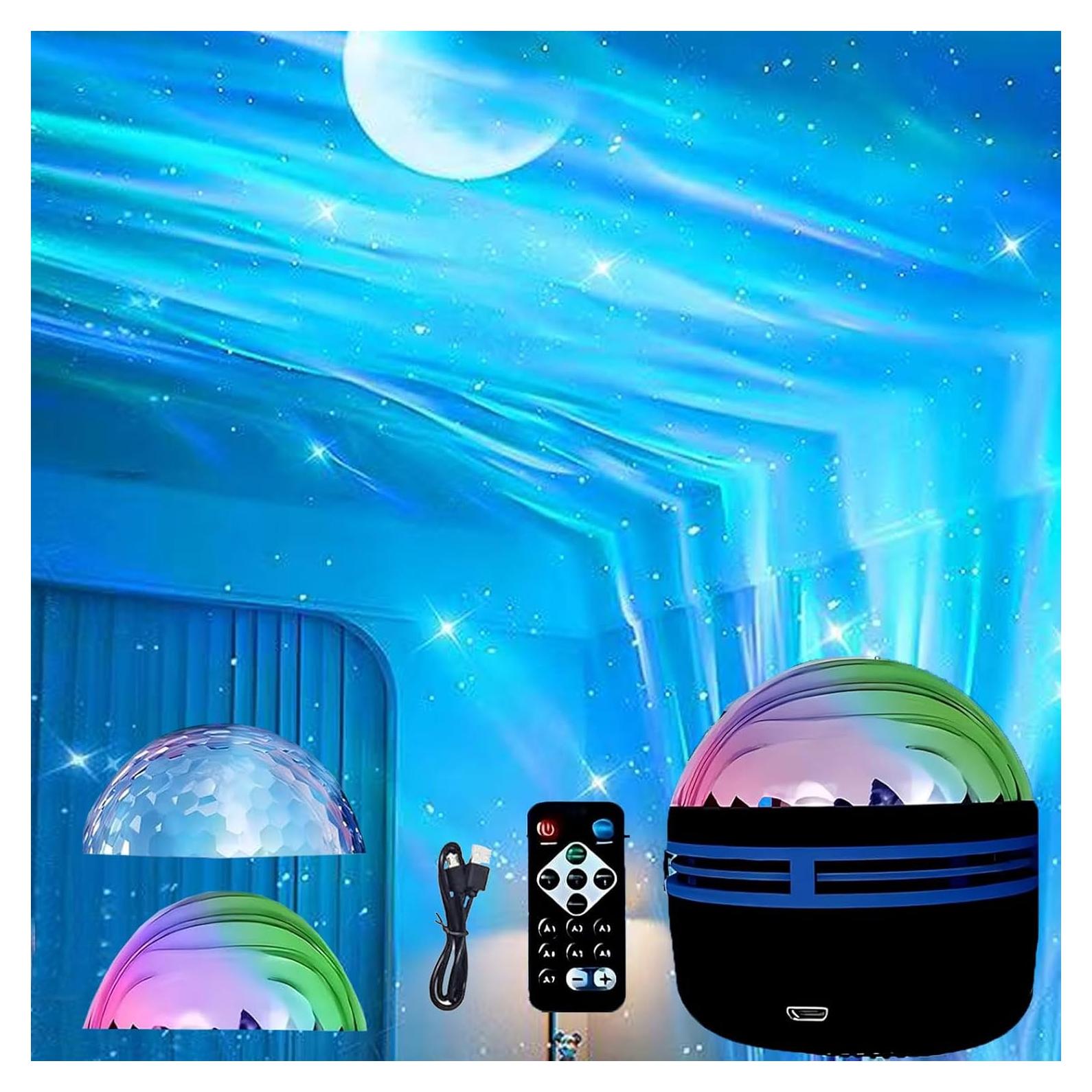 Proyector de Luces del Norte y Olas Gutsyluv 14 Efectos RGB