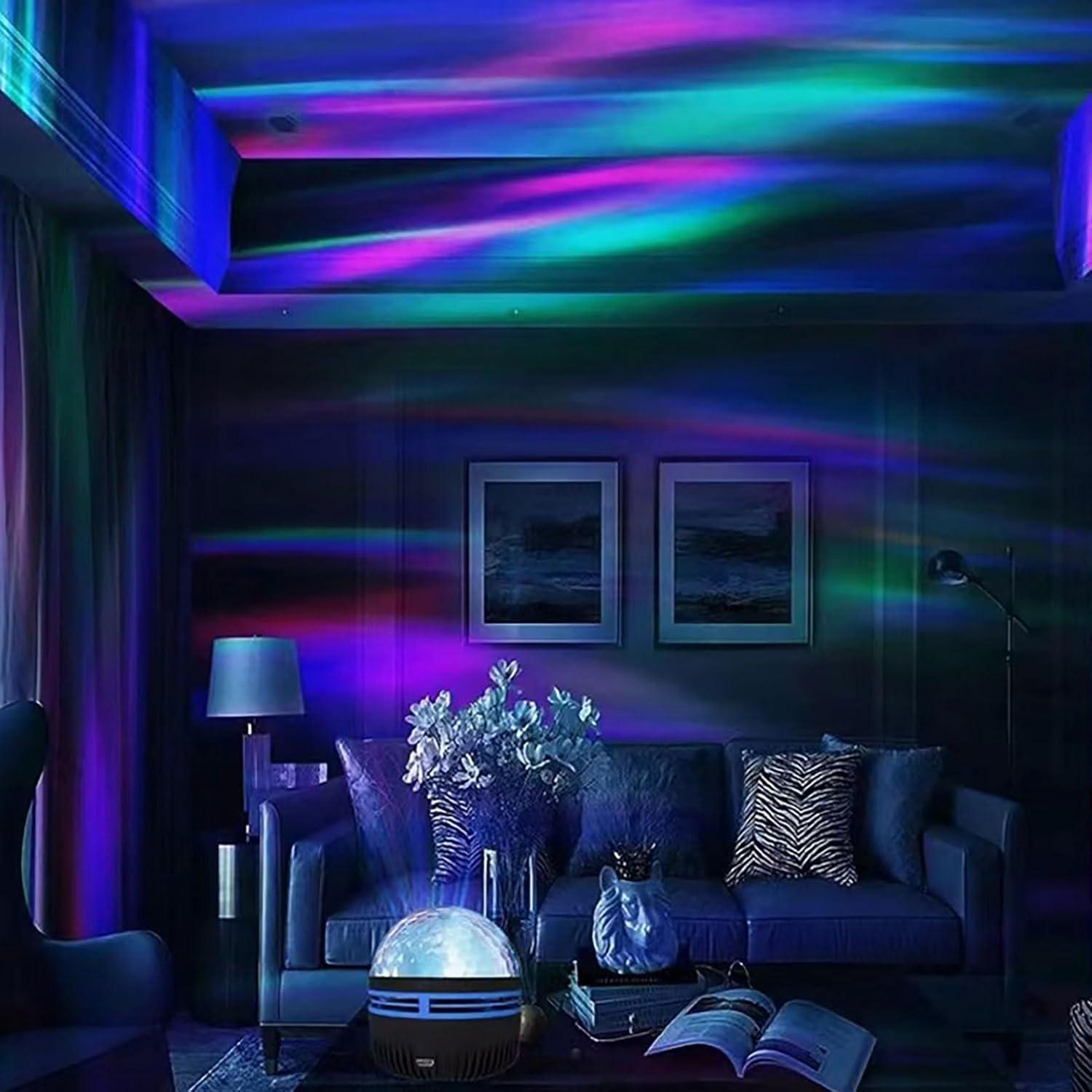 Proyector de Luces del Norte y Olas Gutsyluv 14 Efectos RGB