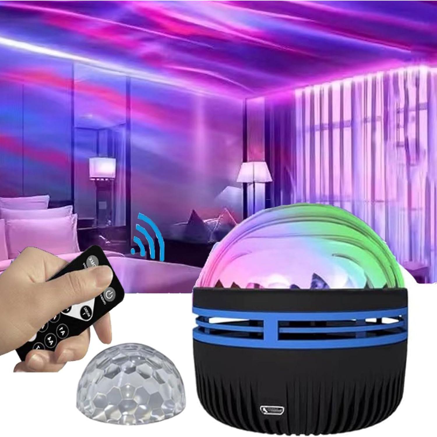 Proyector de Luces del Norte y Olas Gutsyluv 14 Efectos RGB