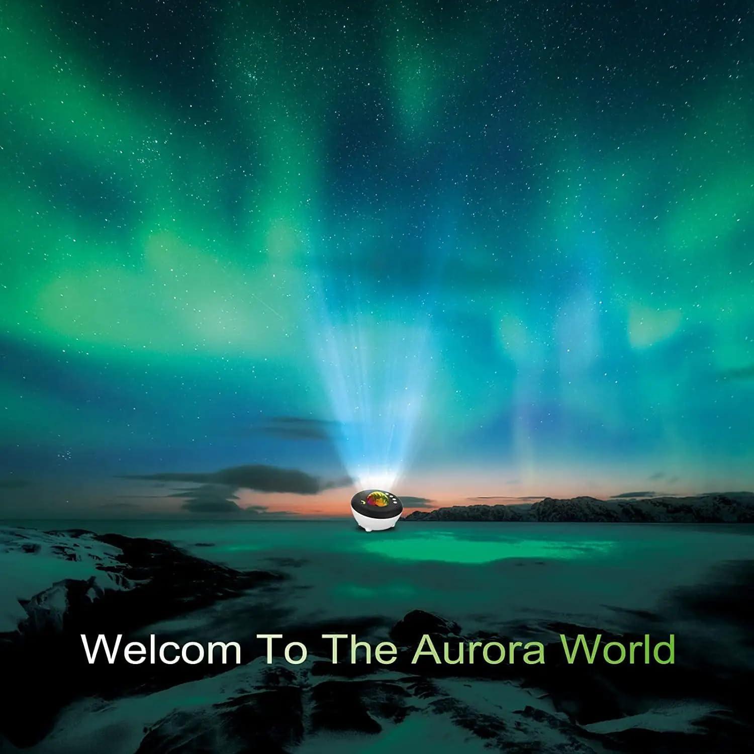 Proyector de Luz Nocturna Aurora SOMKTN con Bluetooth y Control Remoto