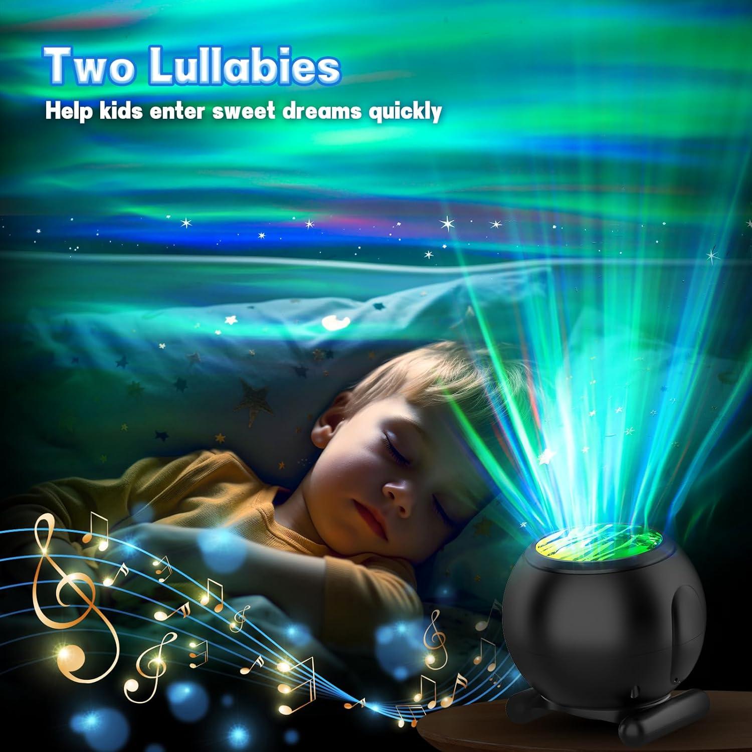 Proyector de Auroras Boreales BJ01H con Ruido Blanco y Control Remoto