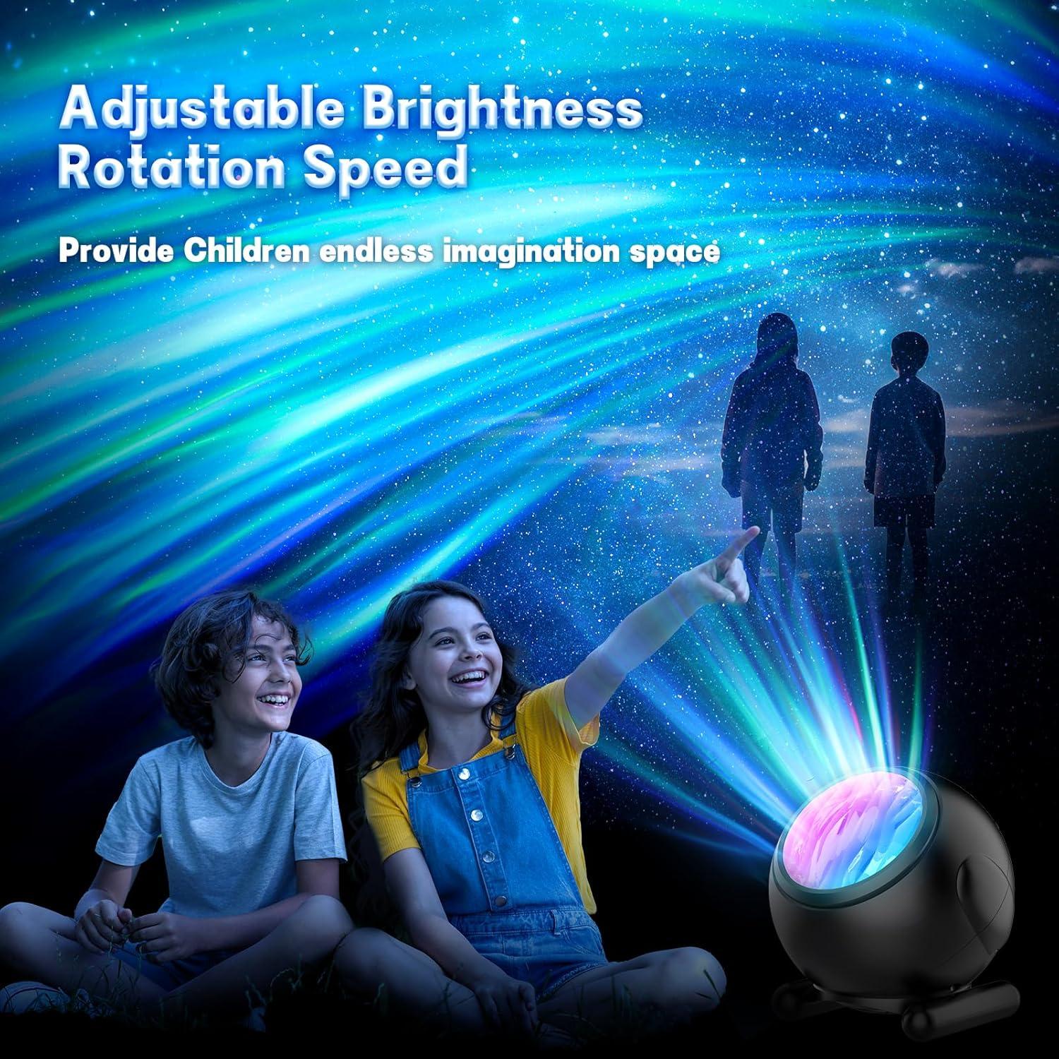 Proyector de Auroras Boreales BJ01H con Ruido Blanco y Control Remoto