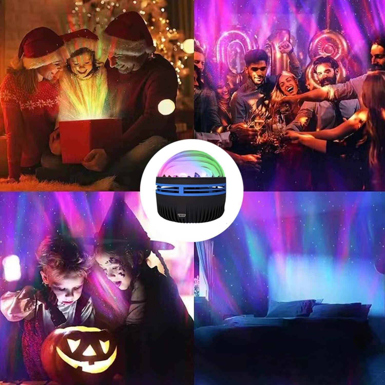 Proyector de Luces del Norte Yckeogln 2 en 1 LED Multicolor